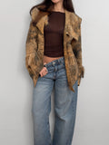 Fur-Detailed Leather Jacket
