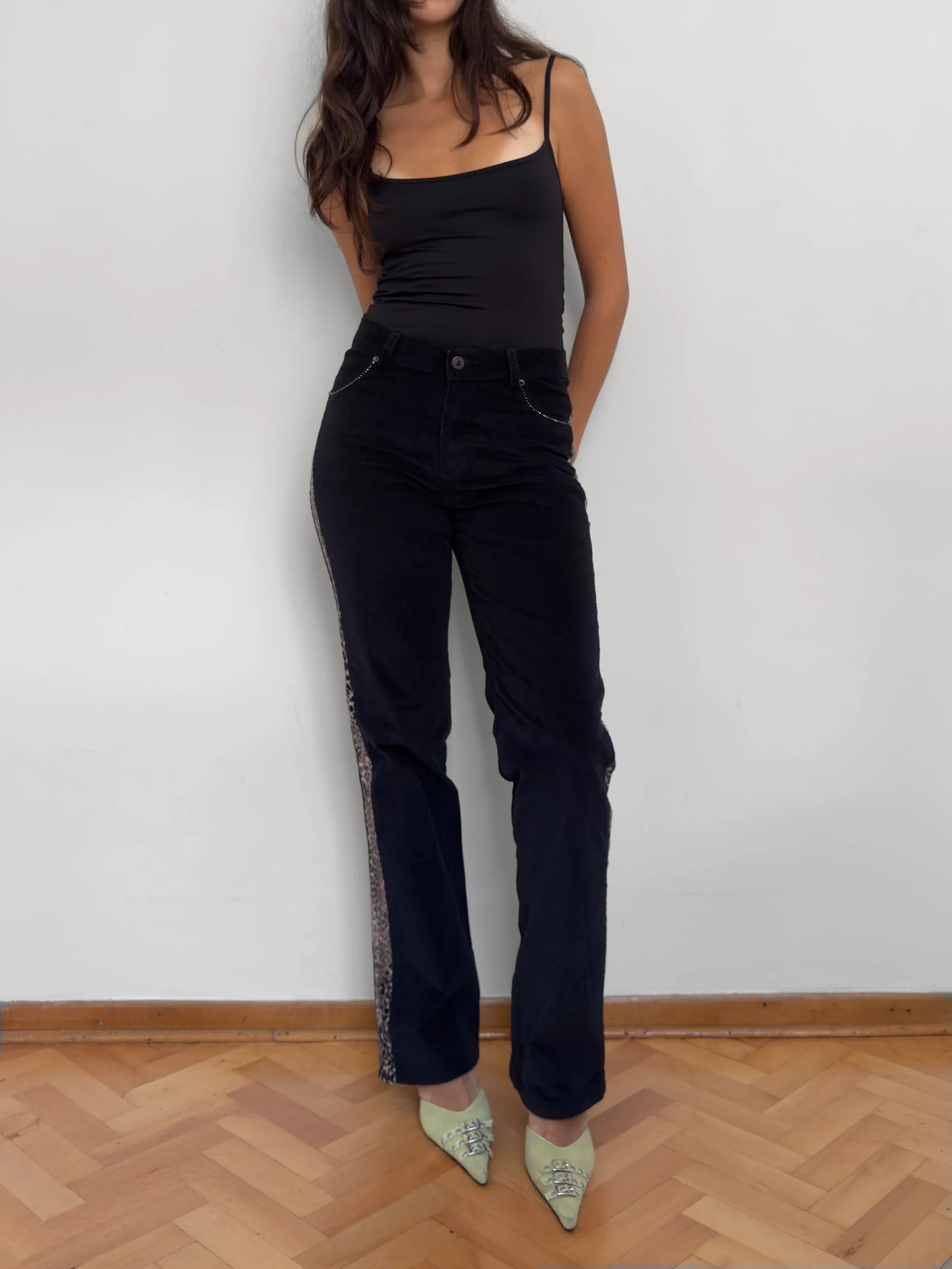 Red Apple Velvet Trousers