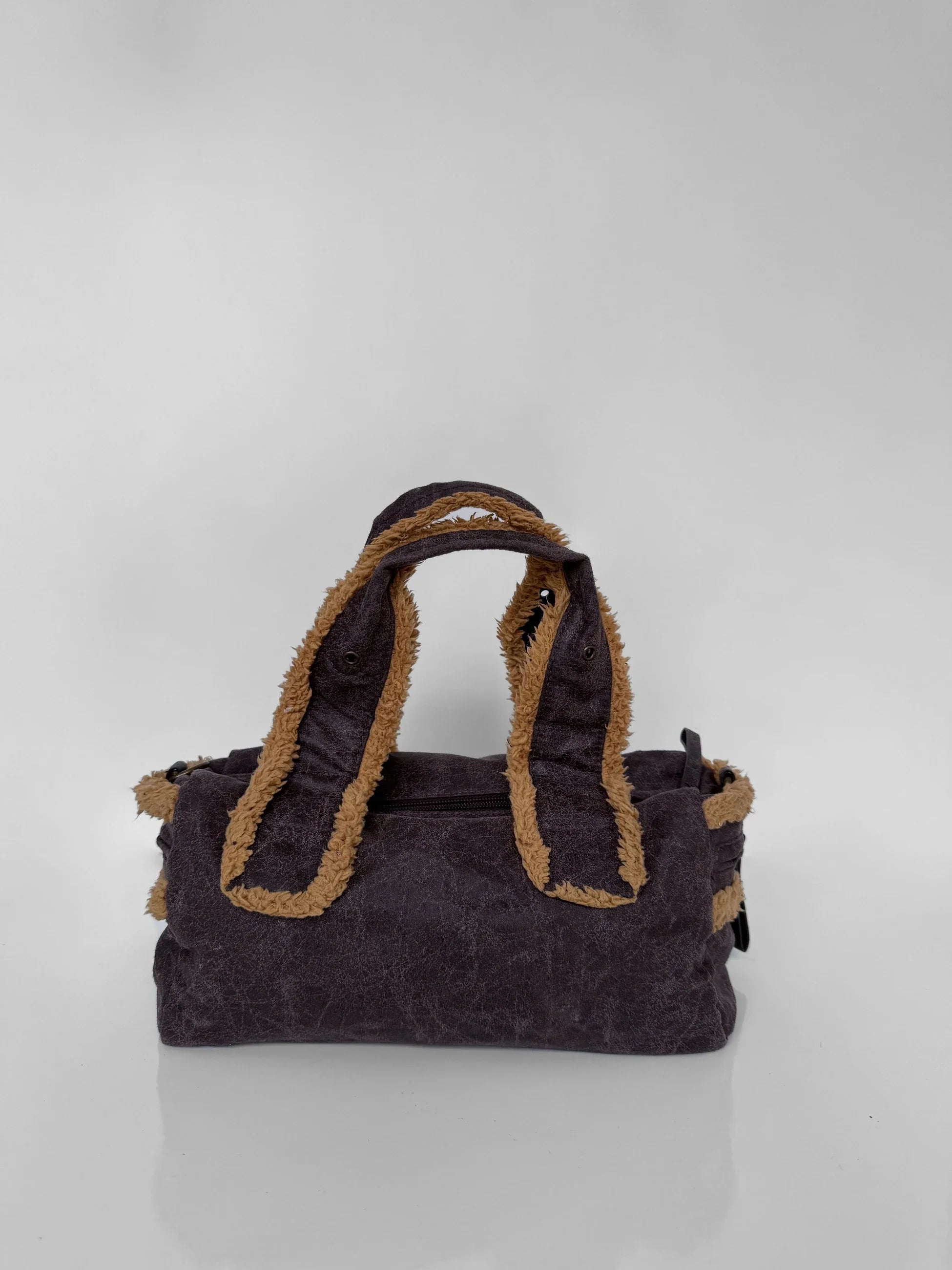 Feathered Purple Bag