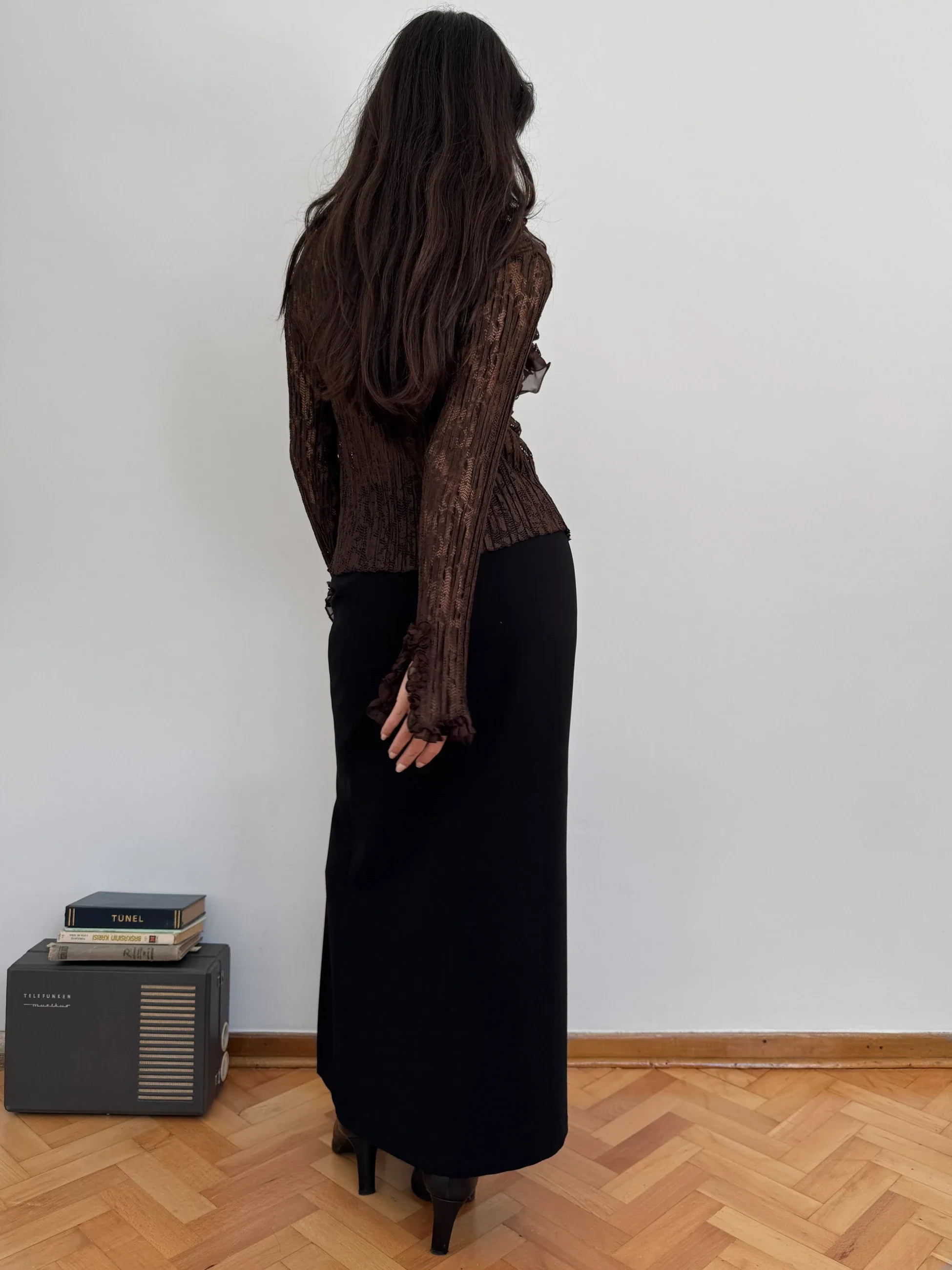 Brown Lace Blouse