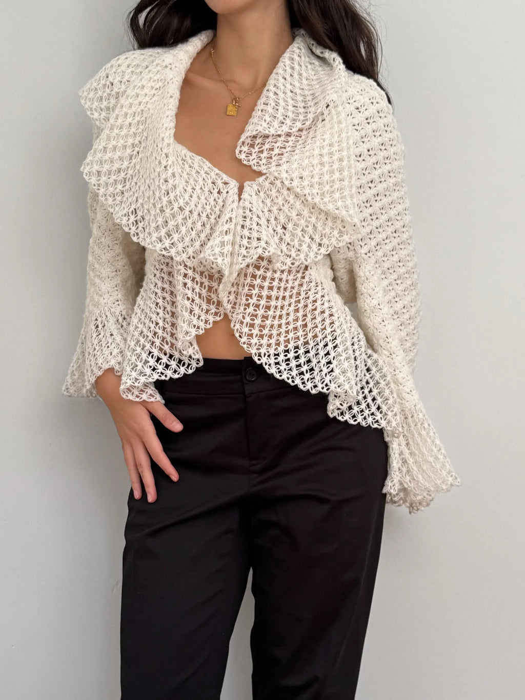 Off-White Knit Cardigan