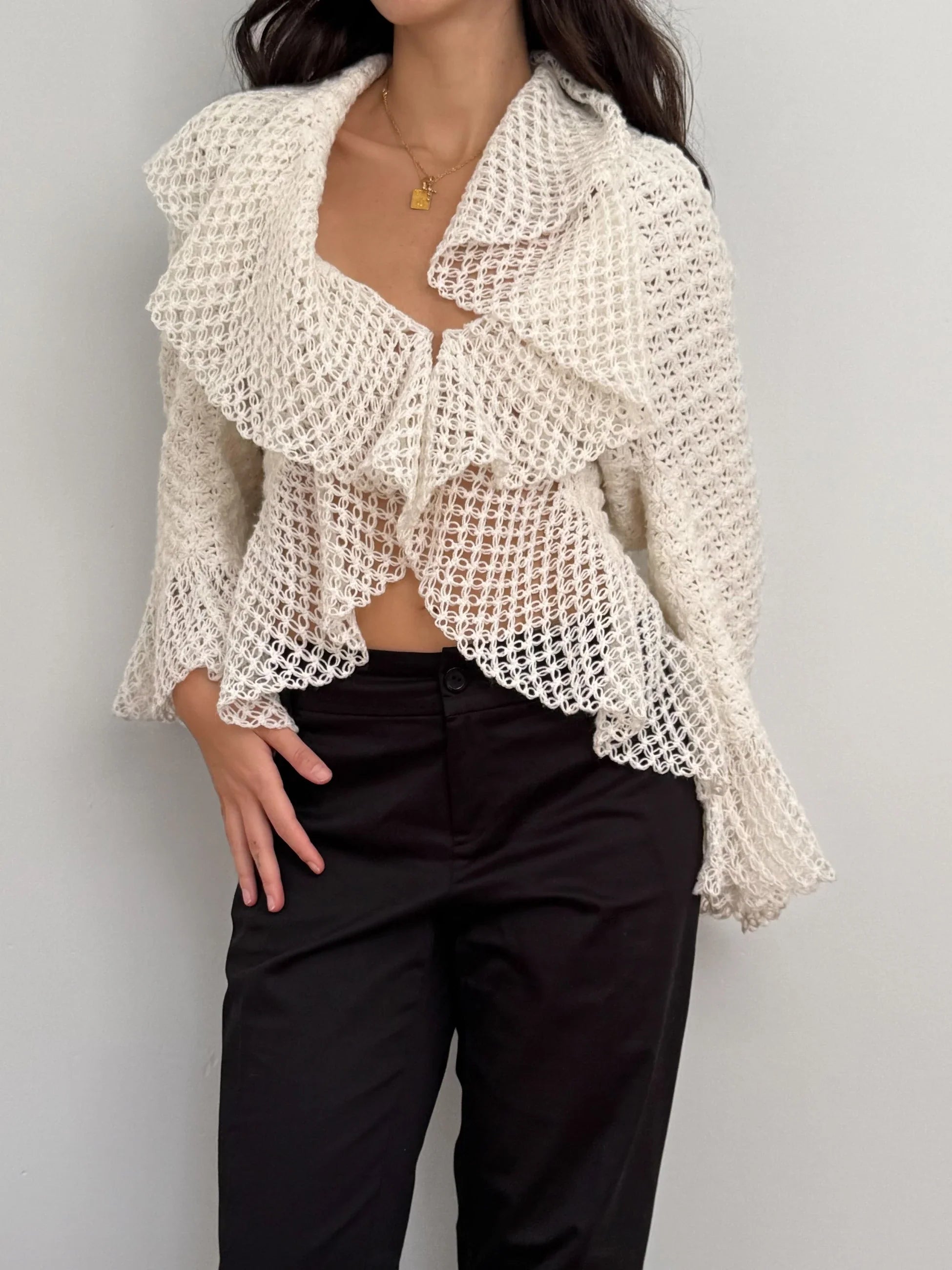 Off-White Knit Cardigan