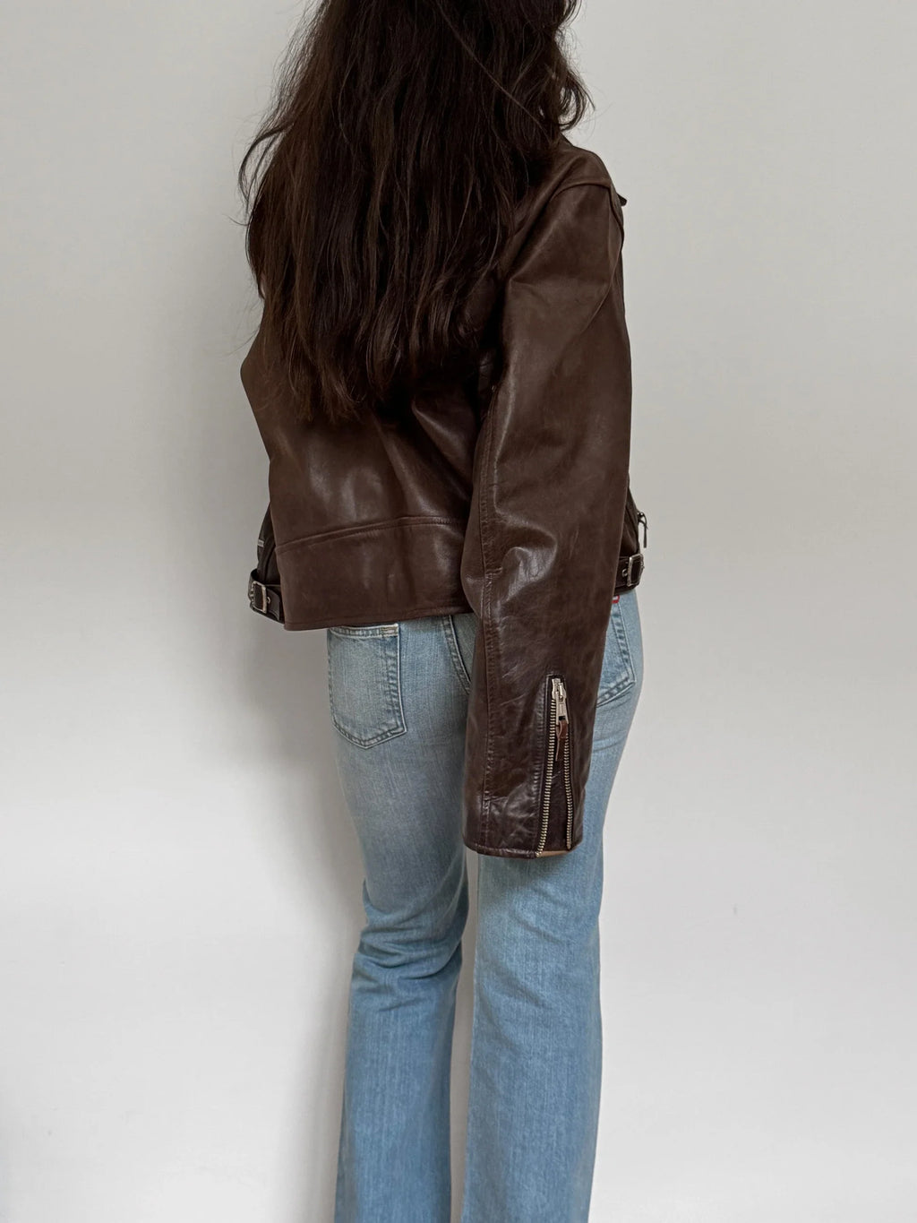 Brown Leather Coat