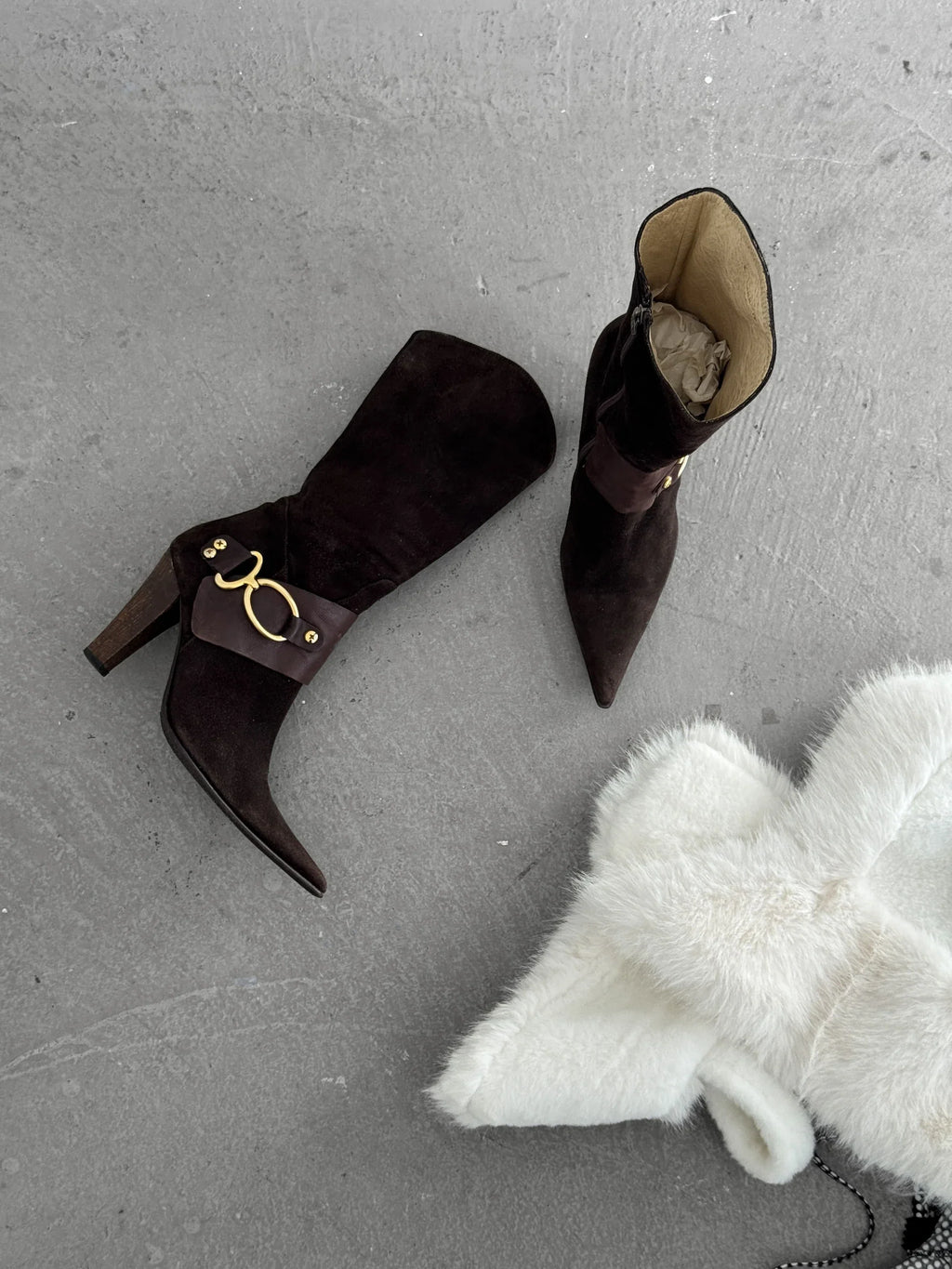 Brown Suede Boots
