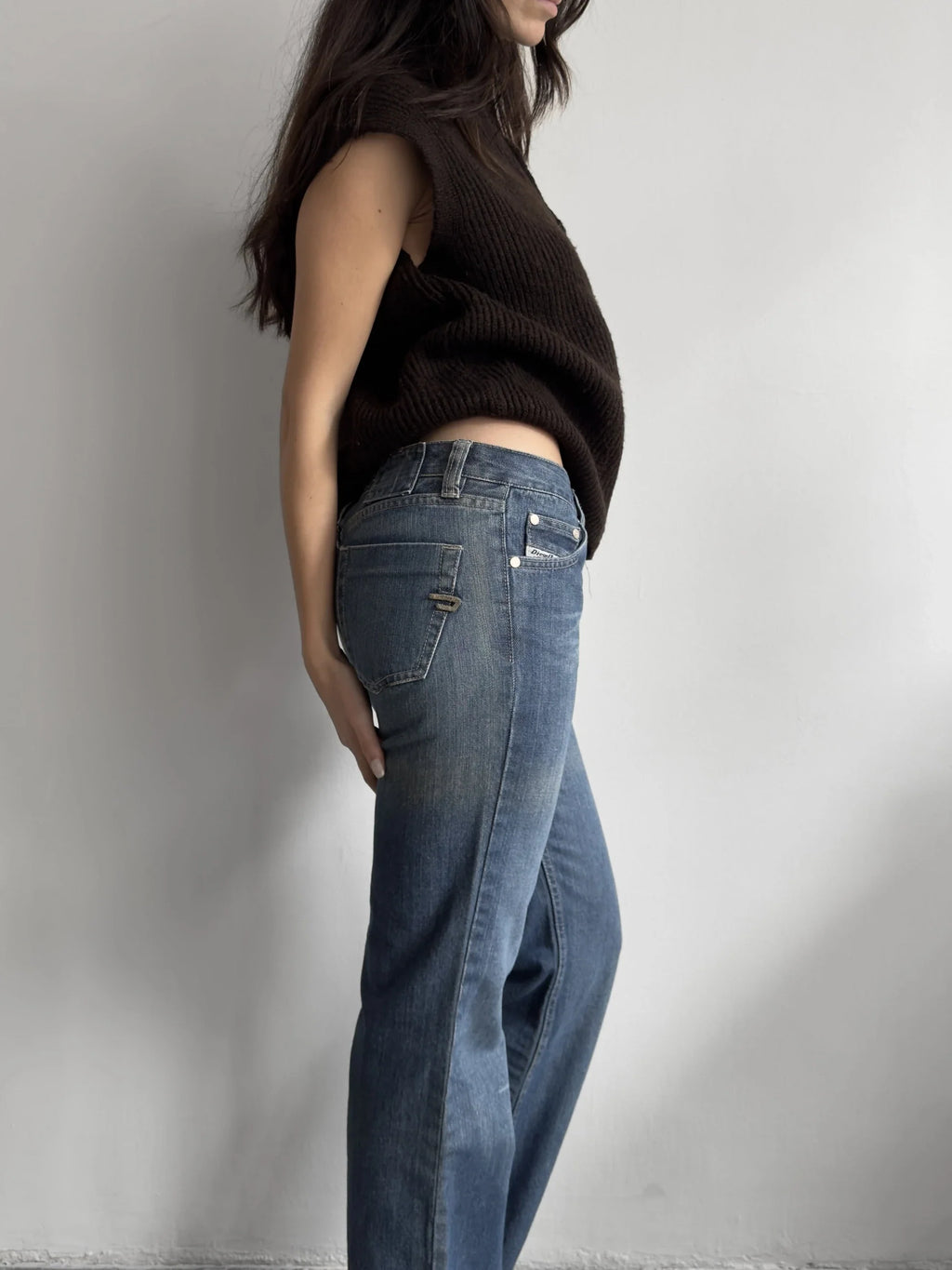 Brown Zipped Pullover