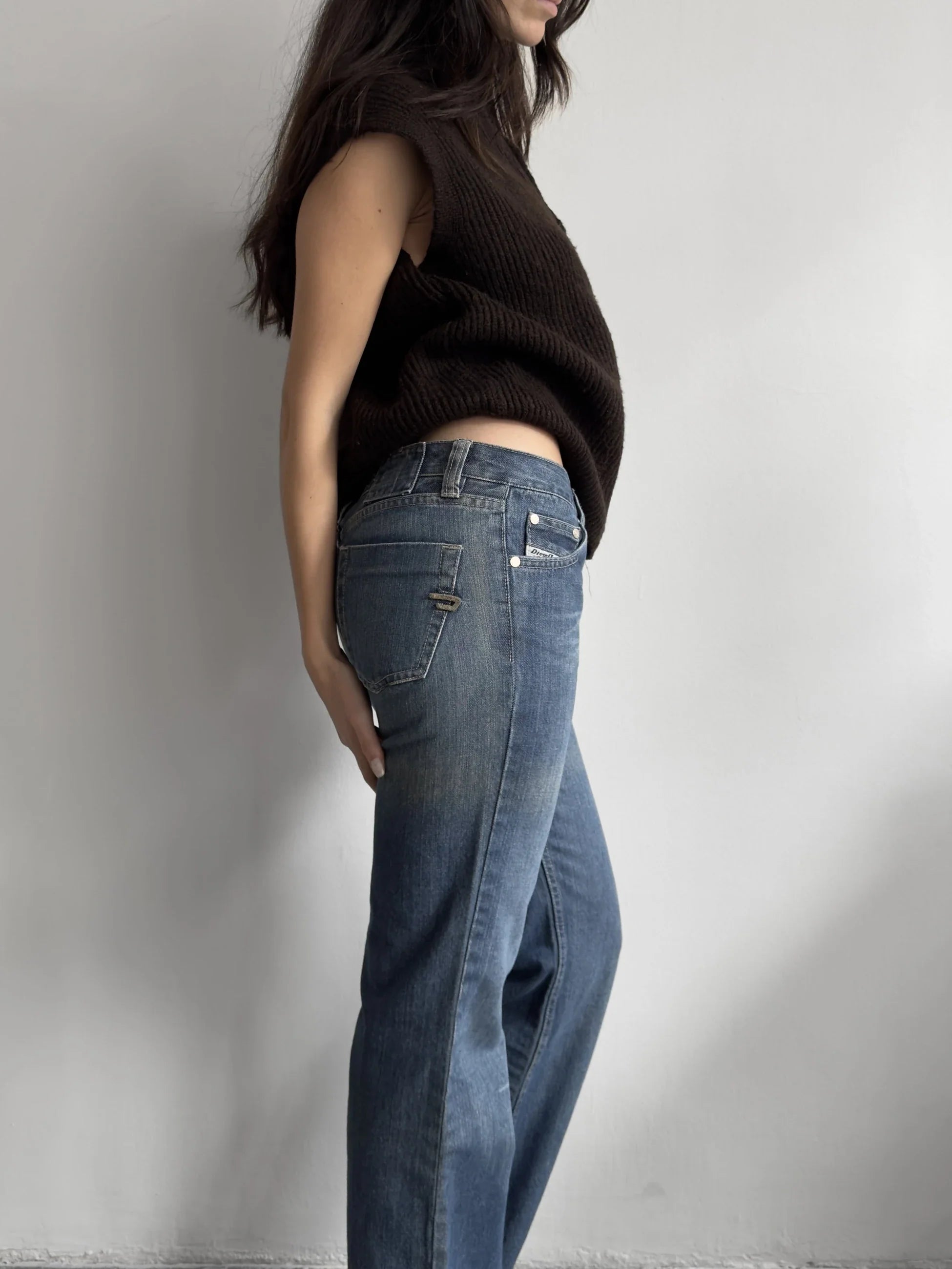 Brown Zipped Pullover