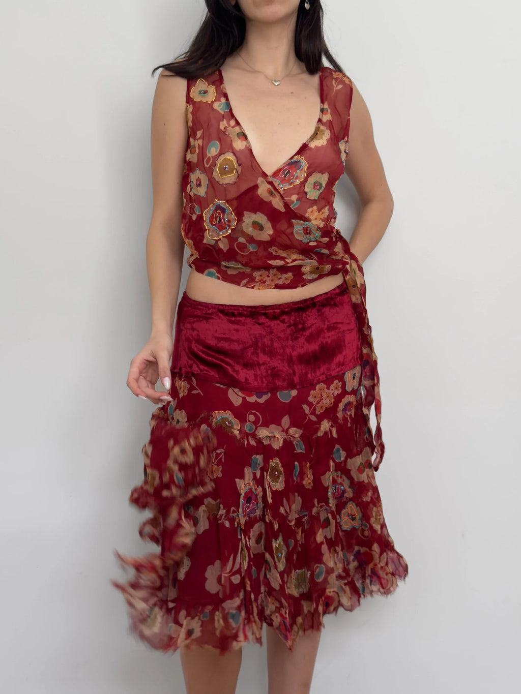 Floral Chiffon Set