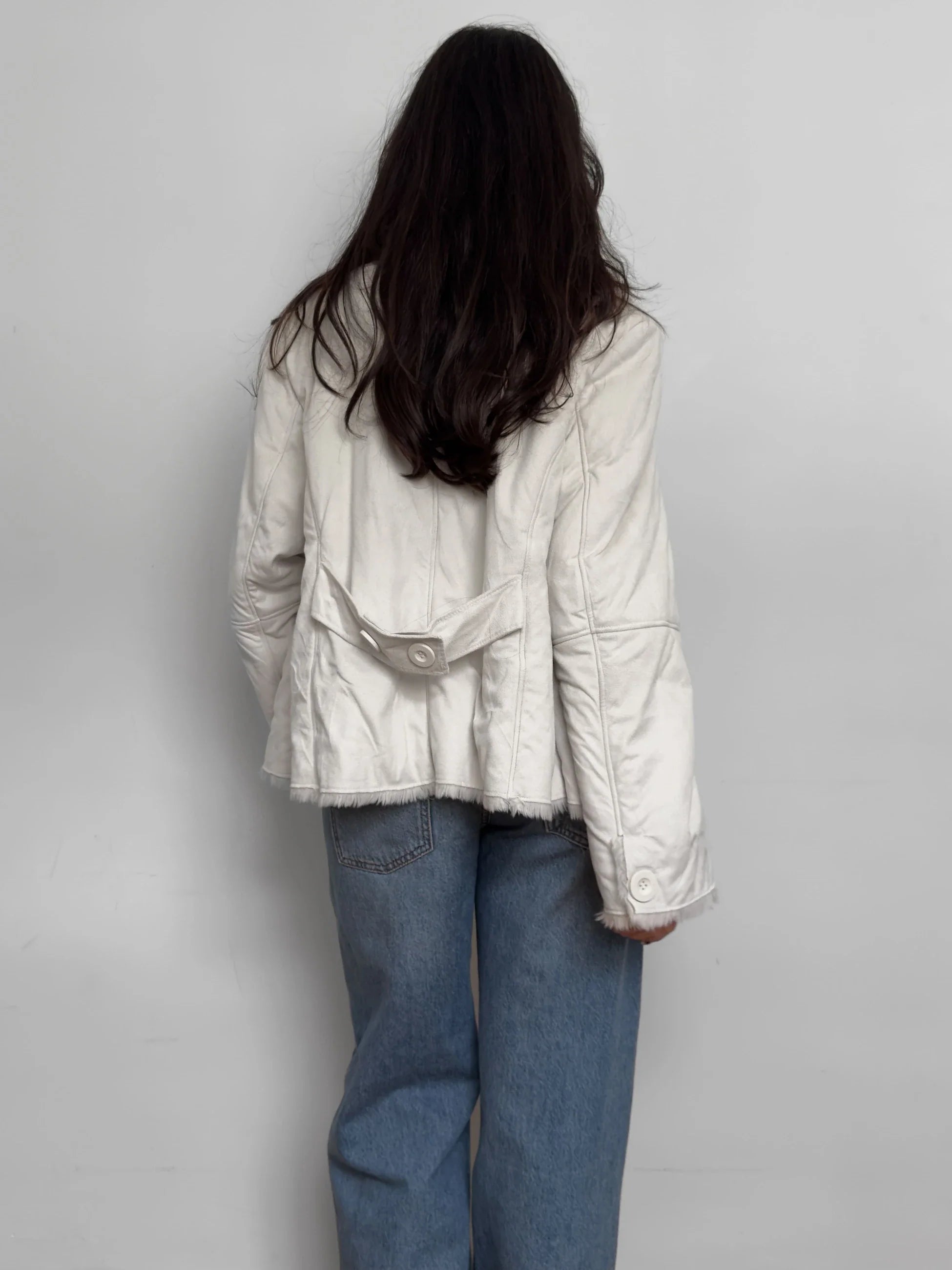 White Fur-Lined Coat