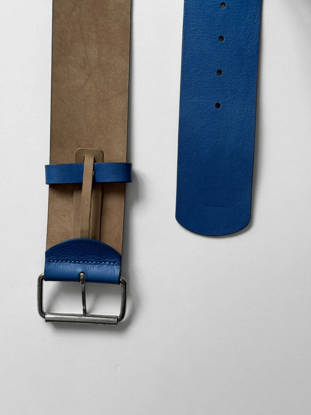 Blue Leather Belt