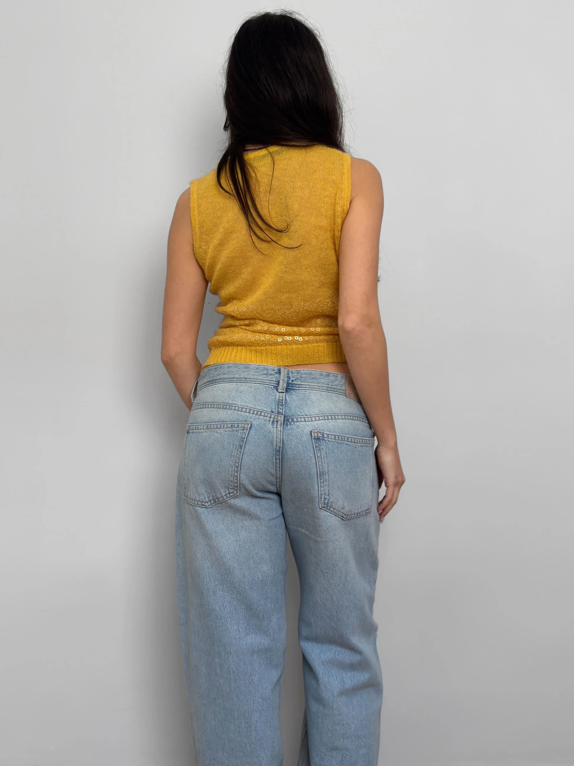 Yellow Mohair Pullover