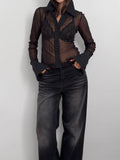 Shimmer Tulle Shirt