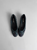 Sequin Tweed Flats