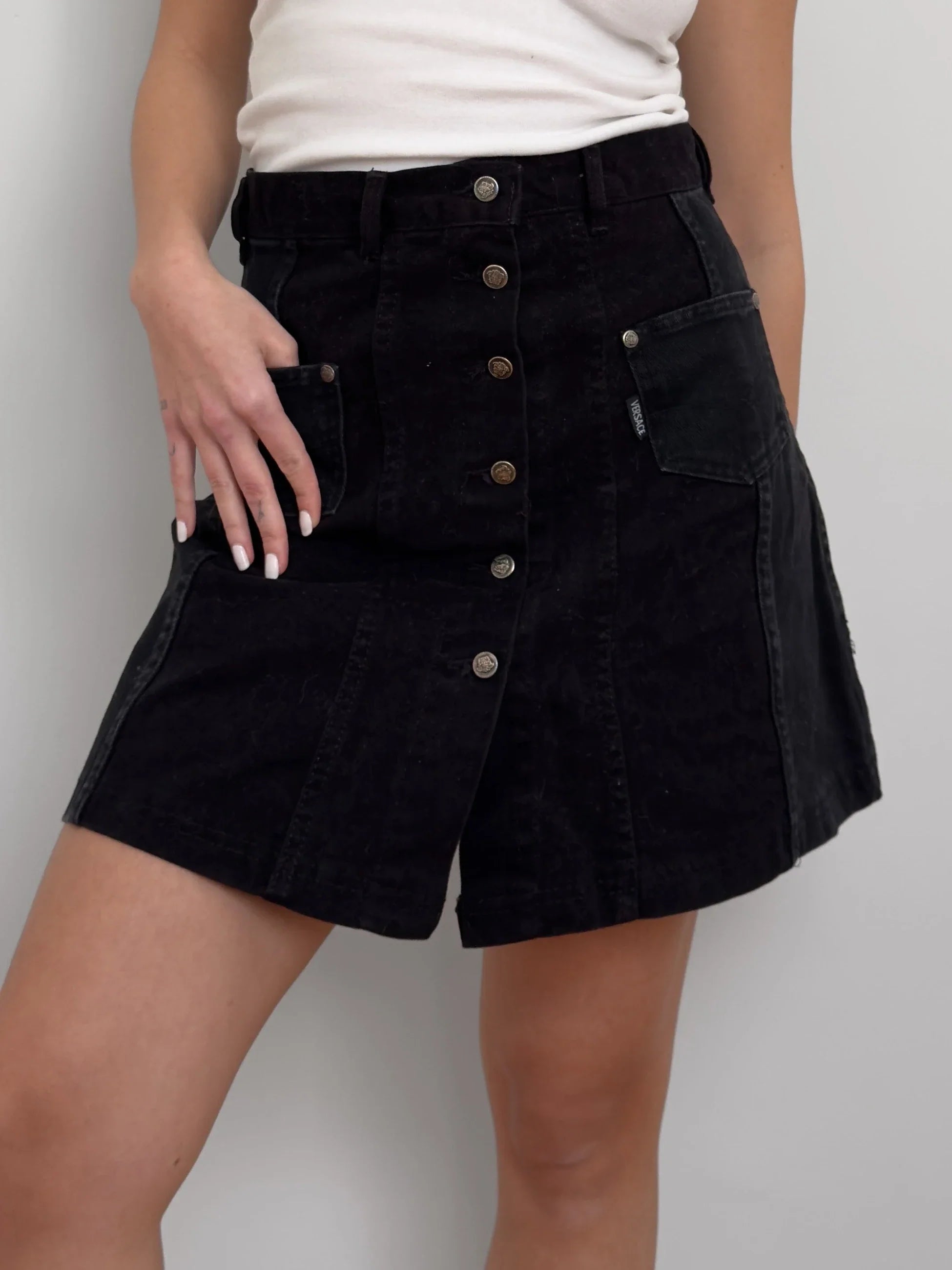Versace Black Skirt