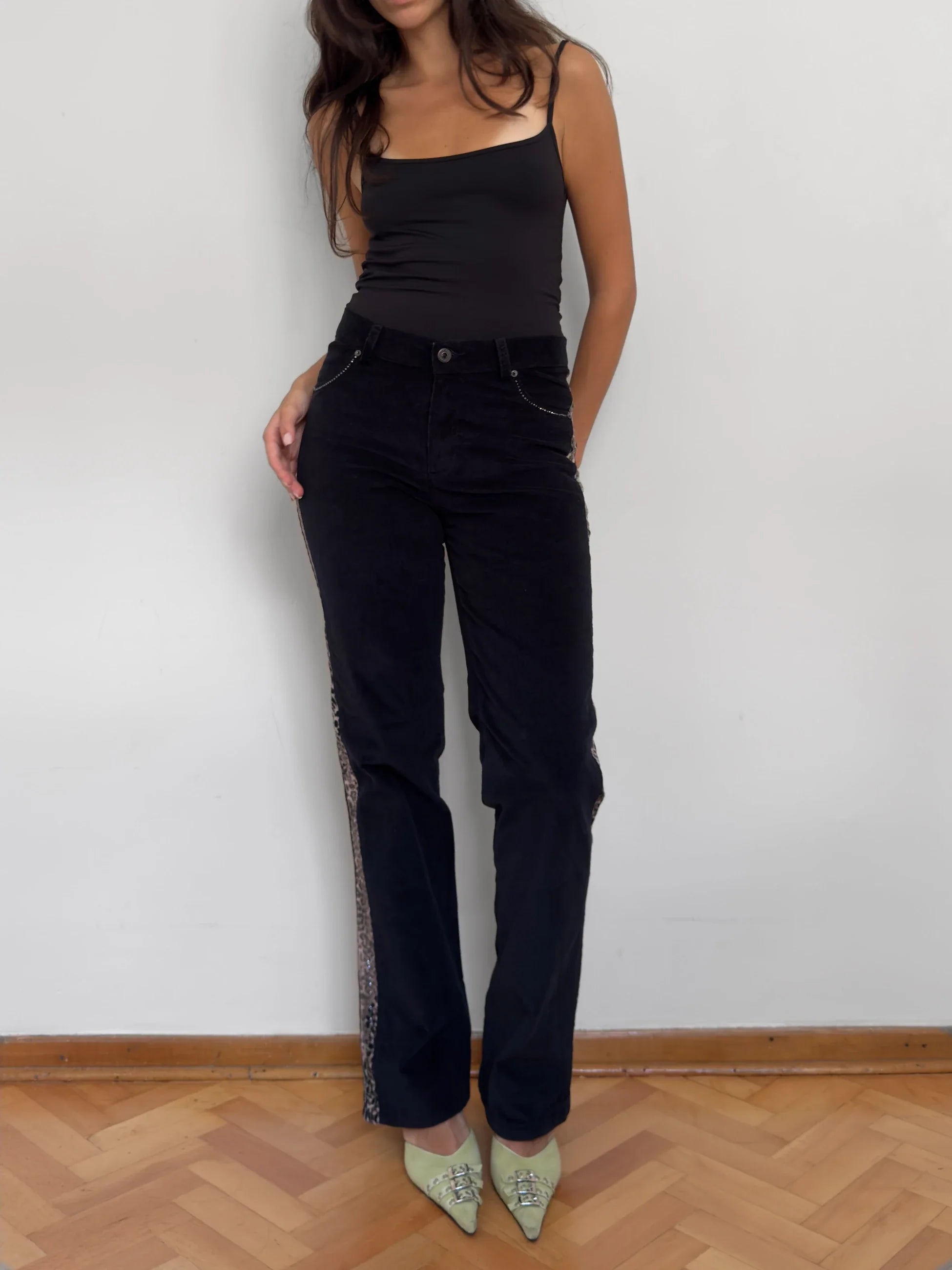 Red Apple Velvet Trousers