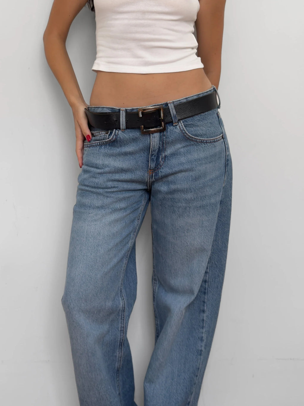 Black Leather Belt