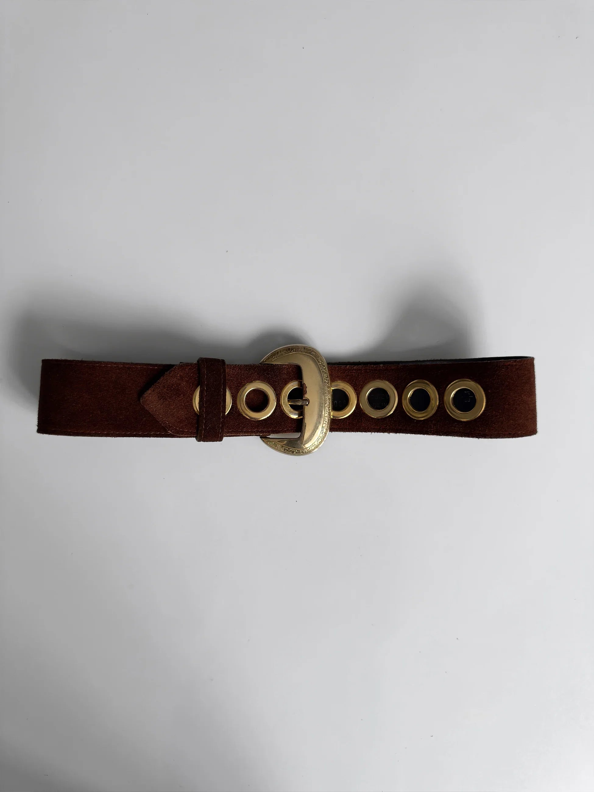 Brown Suede Belt