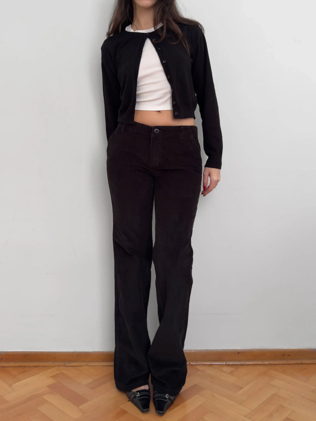 Black Velvet Trousers