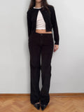 Black Velvet Trousers