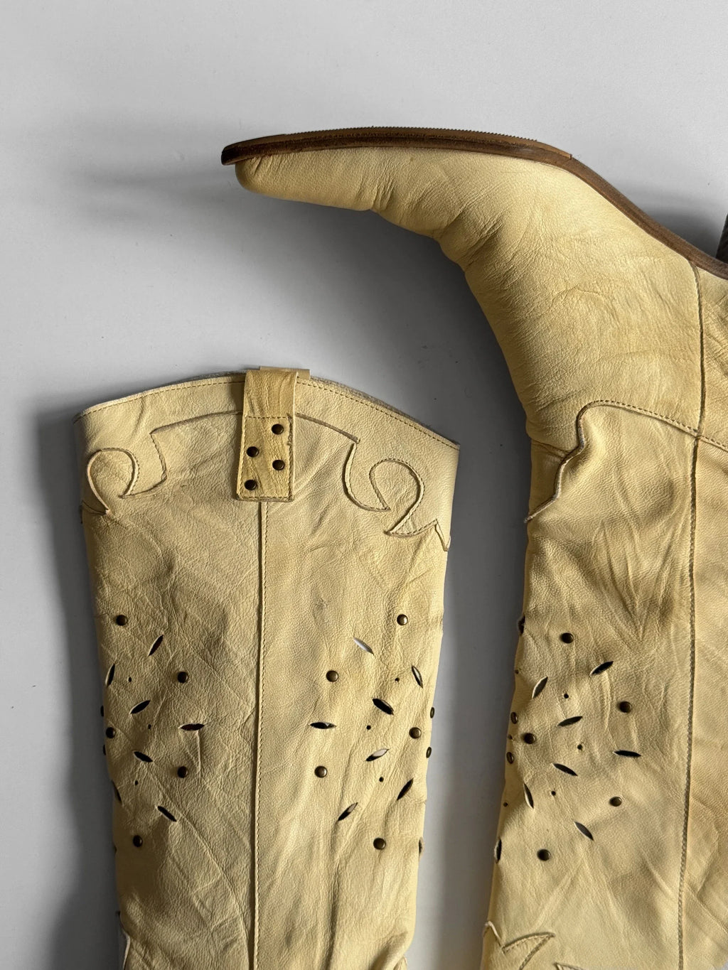 Light Yellow Cowboy Boots