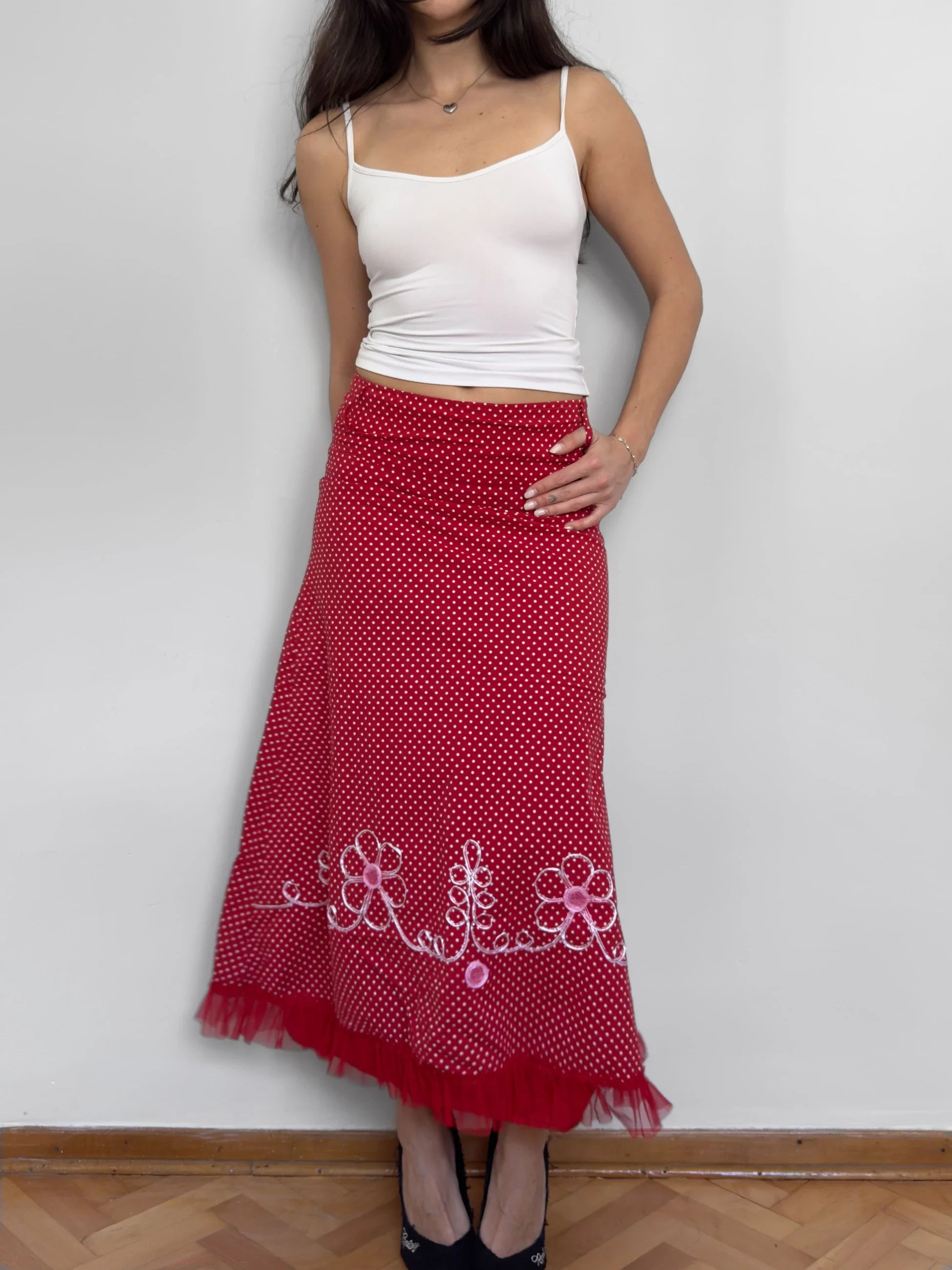 Red Polka Dot Skirt