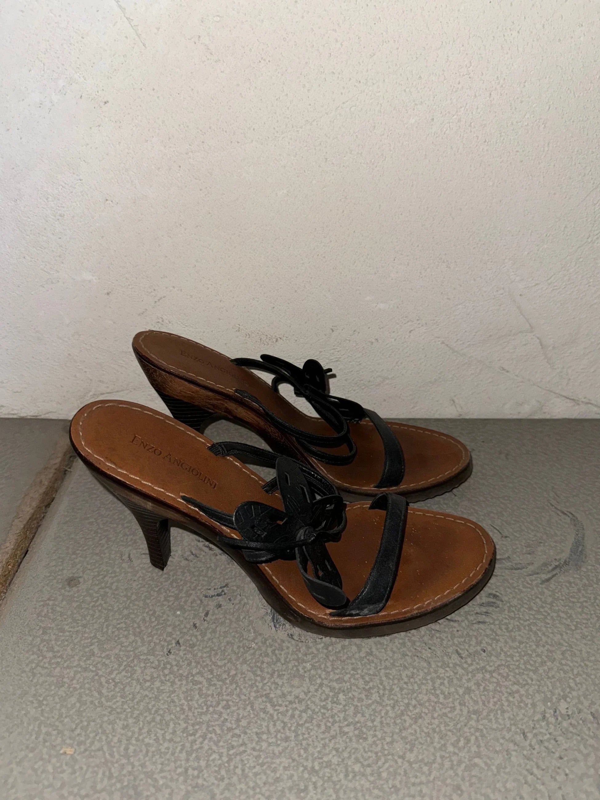 Enzo Angiolini Leather Mules