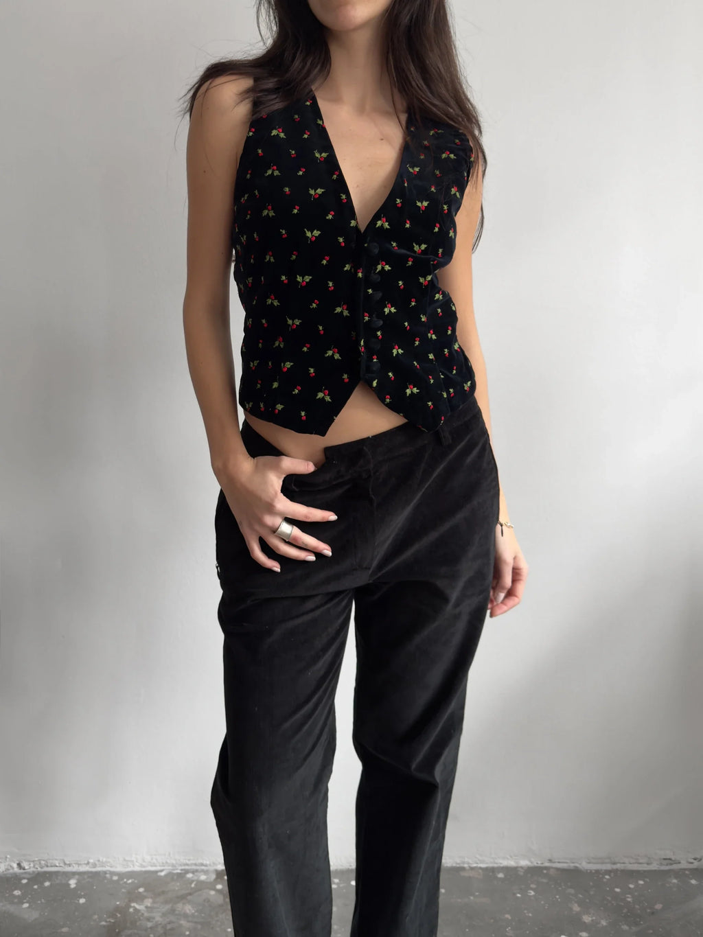 Hand-Stitched Embroidered Vest