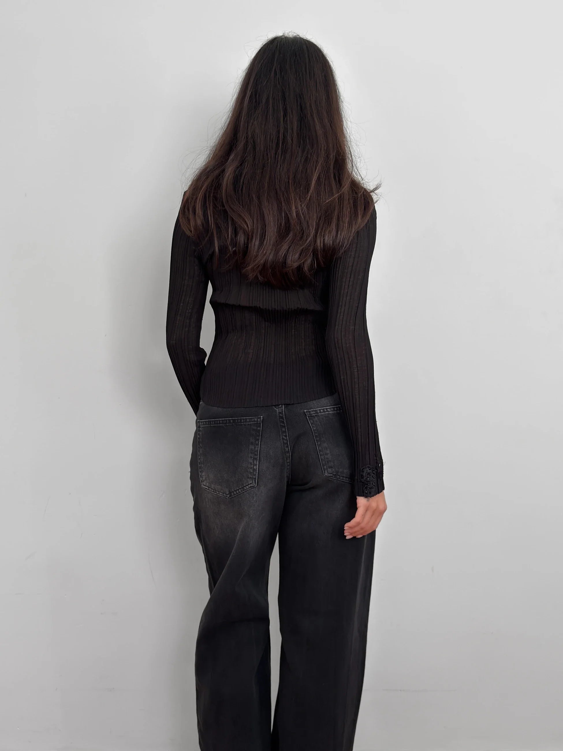 Embroidered Chiffon Shirt