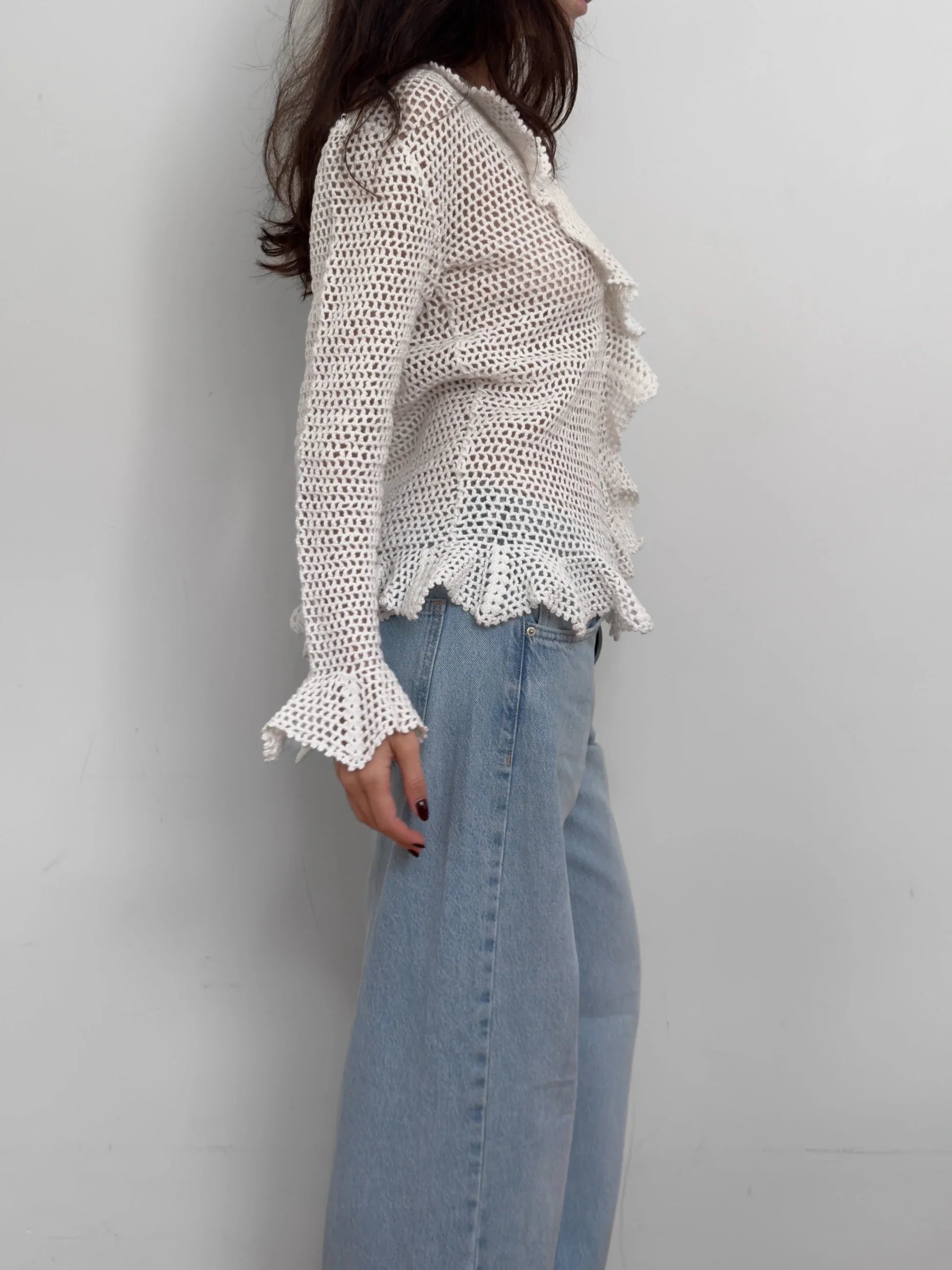 White Knit Cardigan