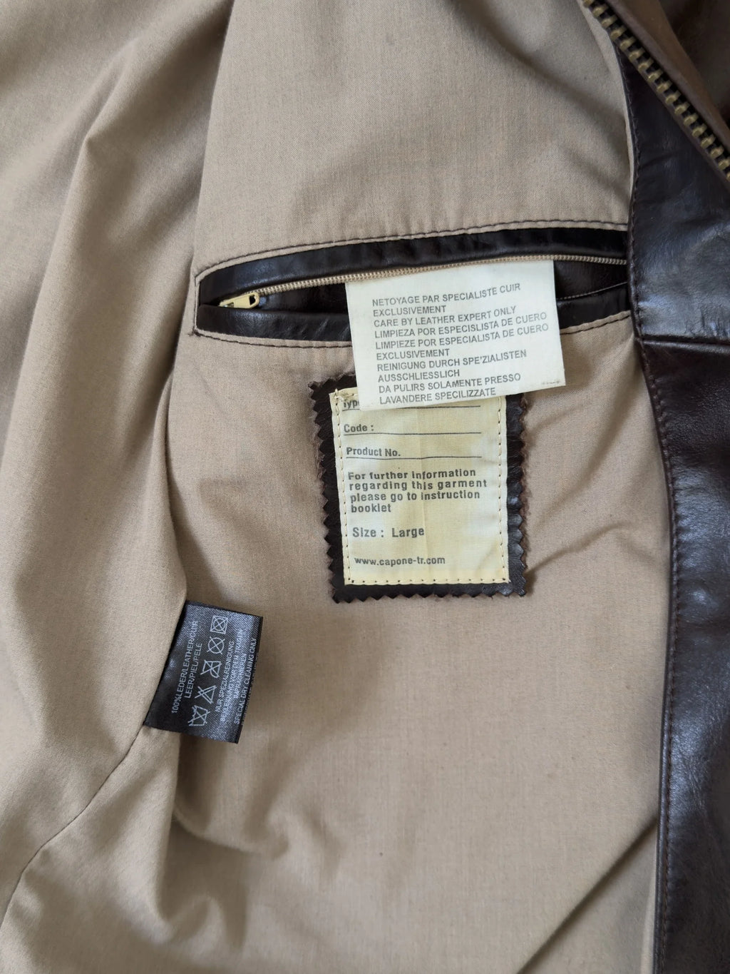 Brown Leather Coat