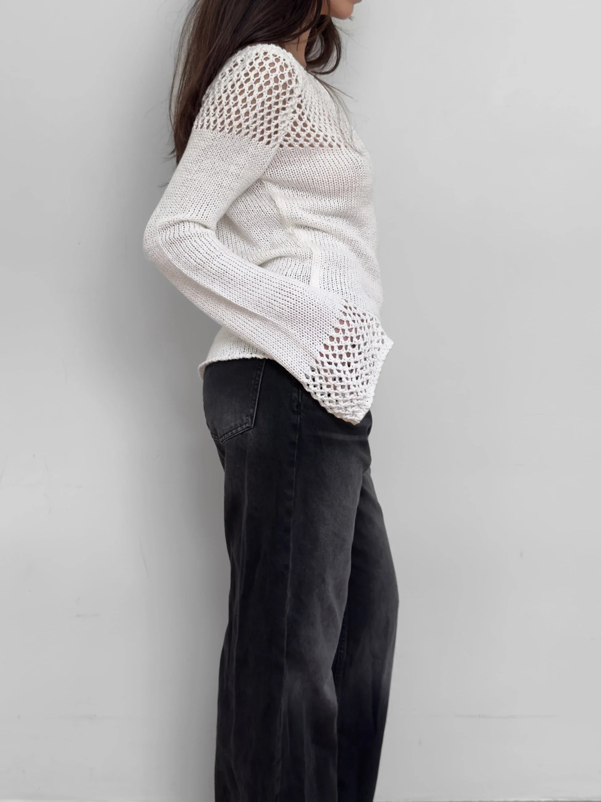 White Knit Sweater