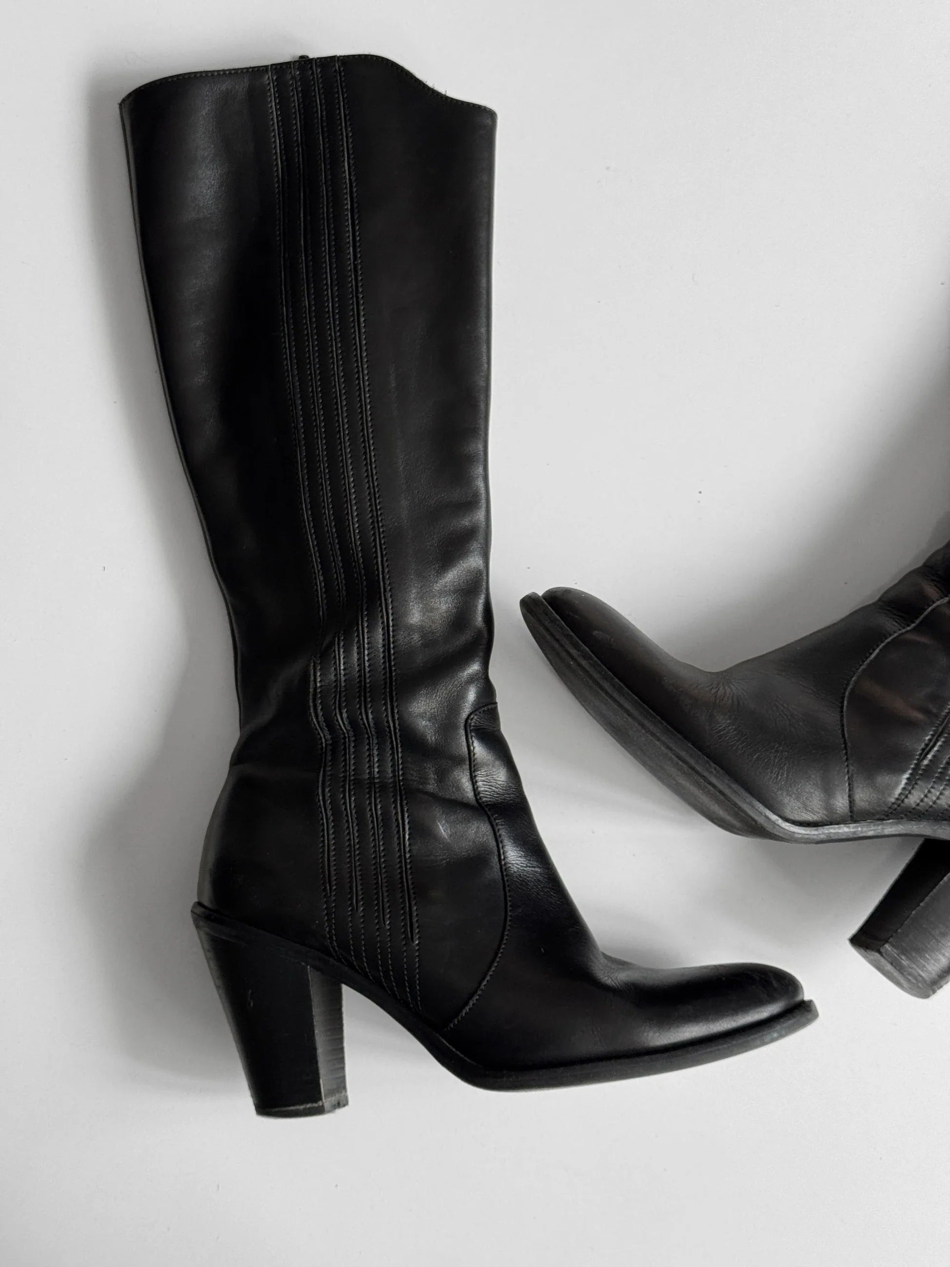 Black Leather Boots