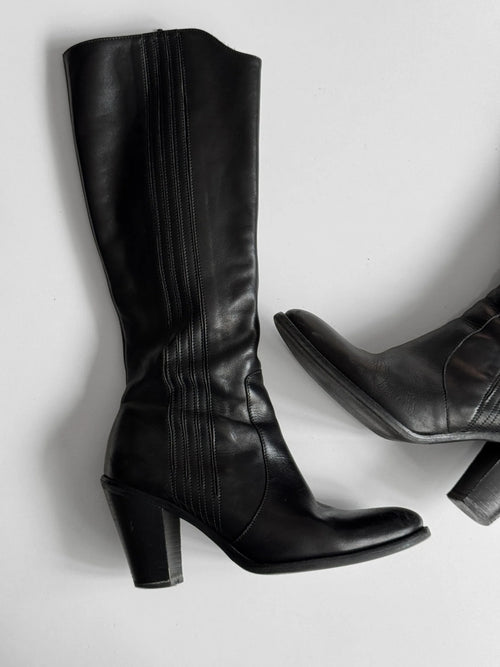 Black Leather Boots