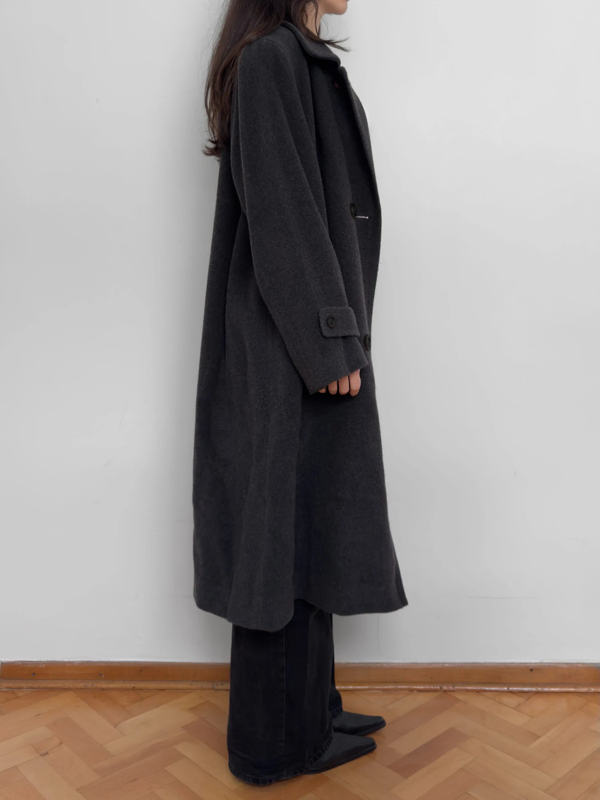 Anthracite Wool Coat