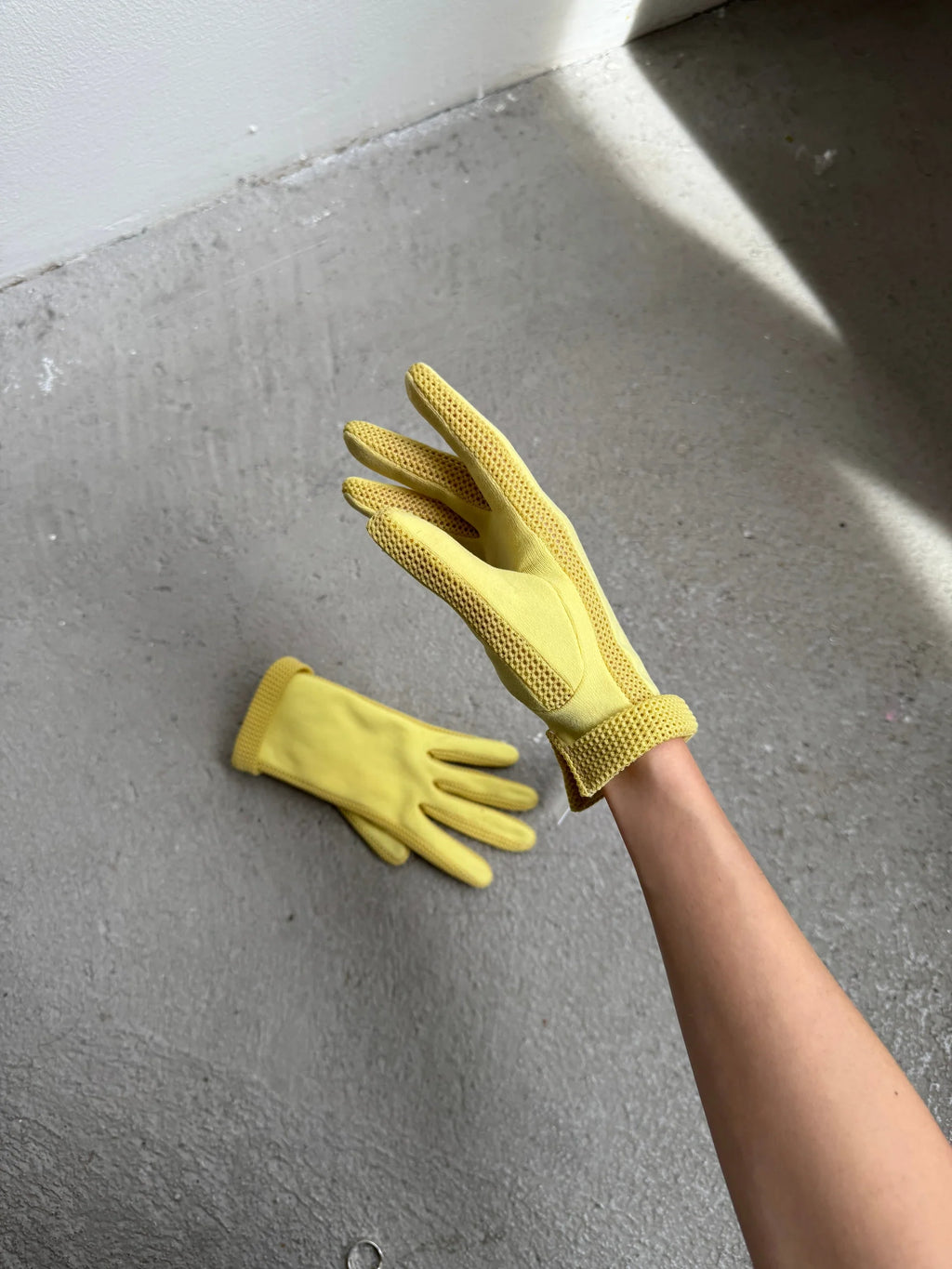 Yellow French Gloves