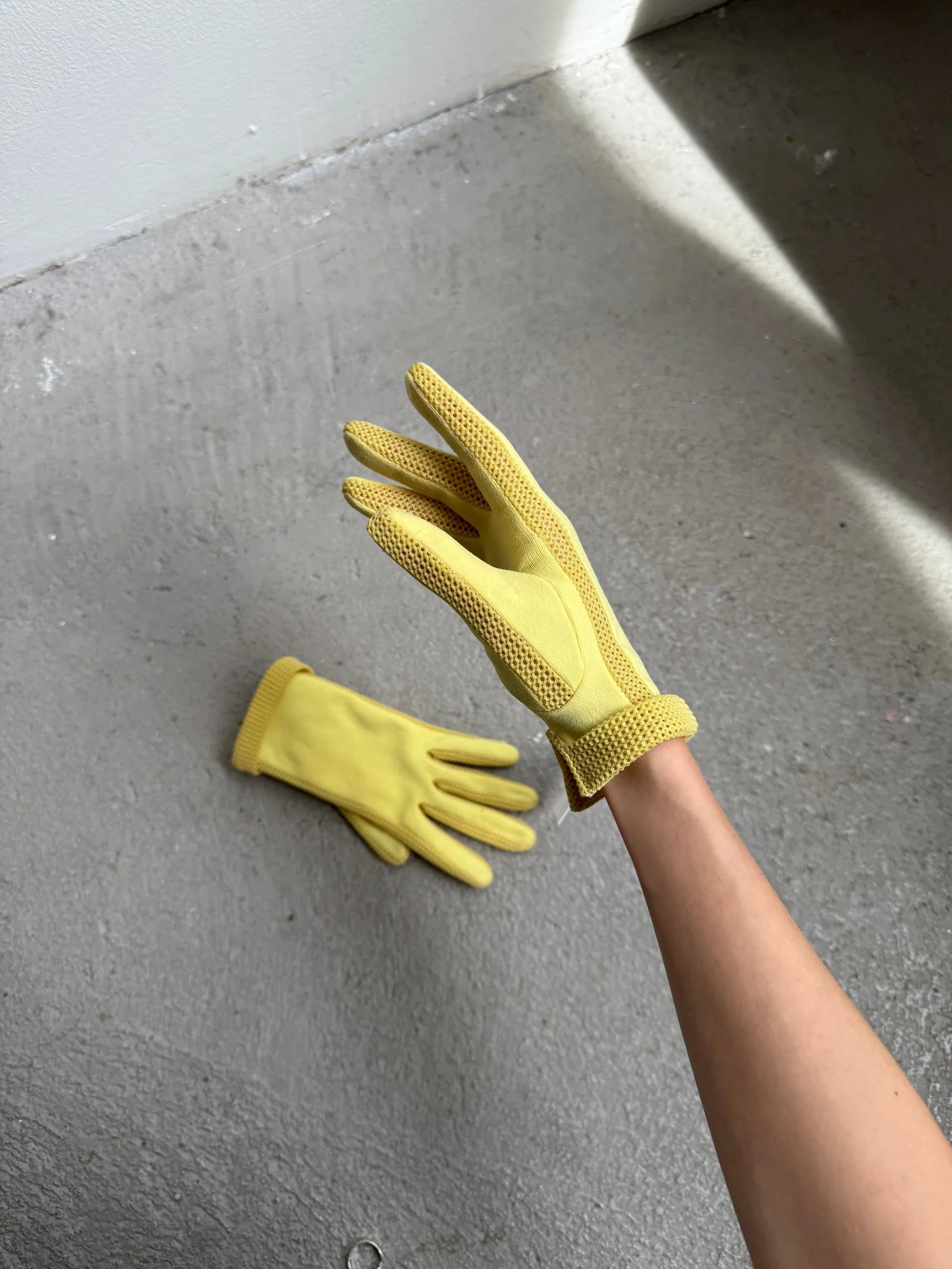 Yellow French Gloves