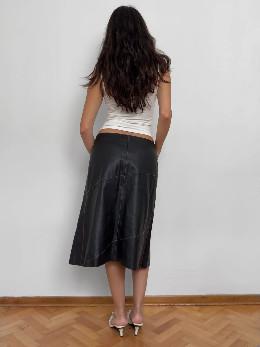 Faux Leather Skirt