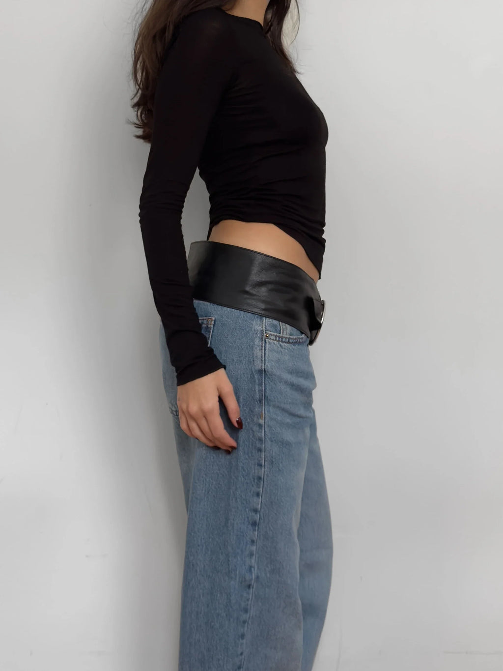Black Leather Belt