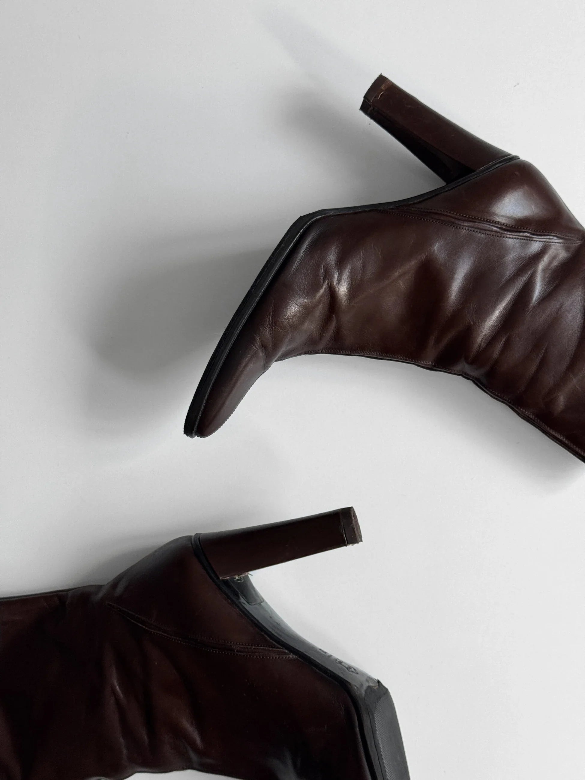 Brown Leather Ankle Boot