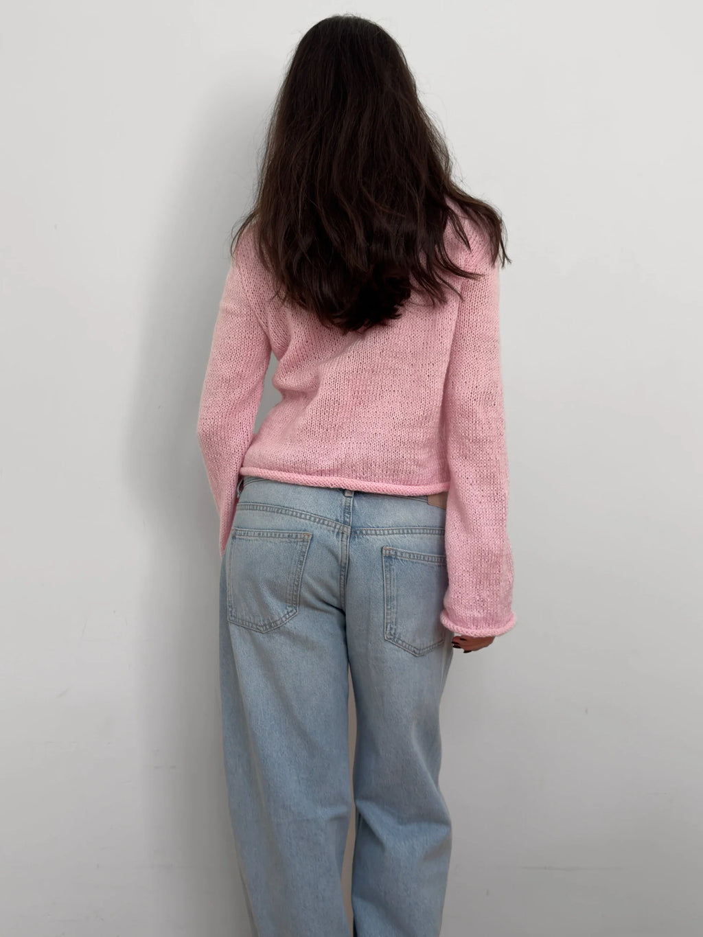 Pink Knit Cardigan
