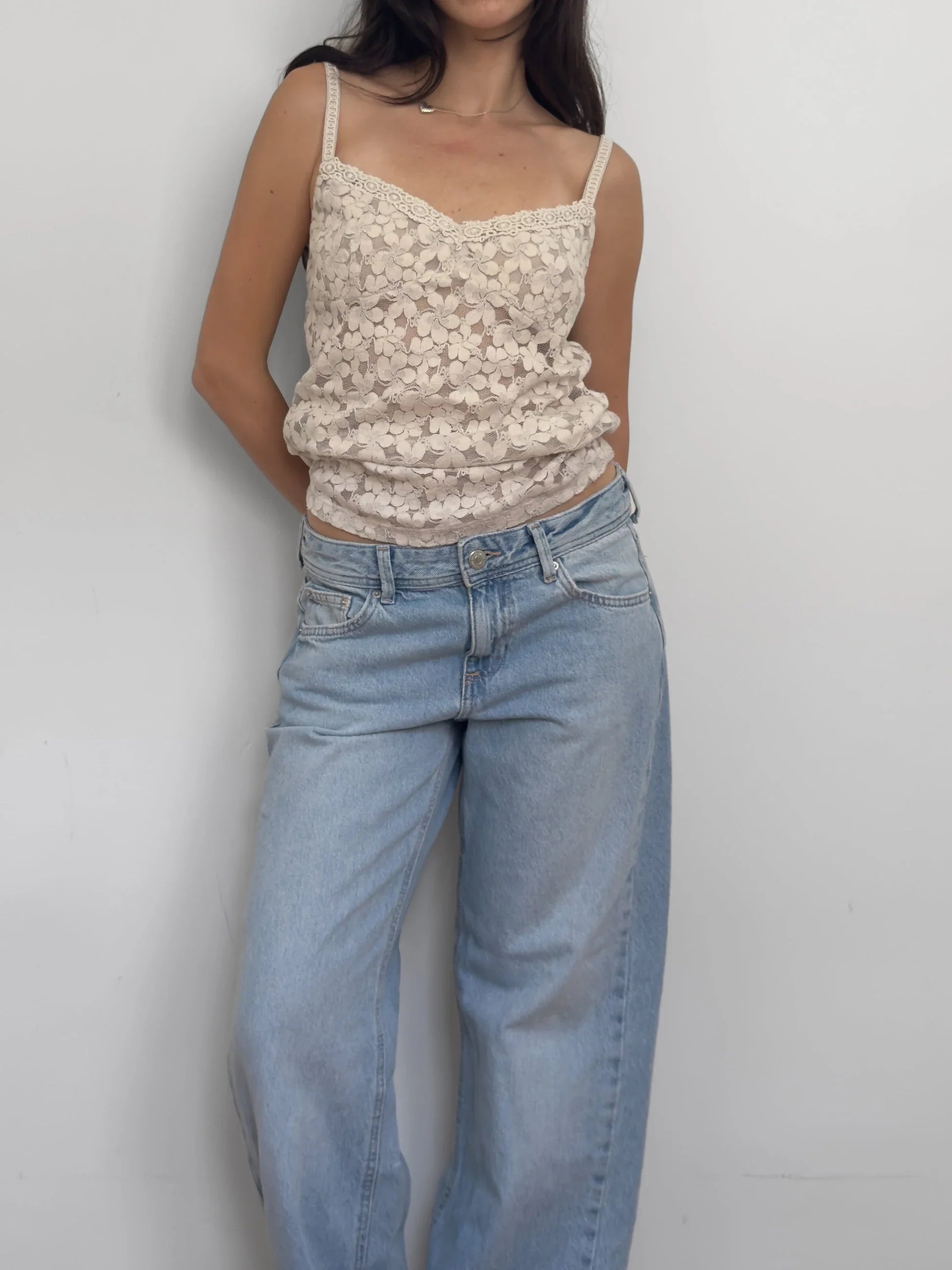 Cream Lace Blouse