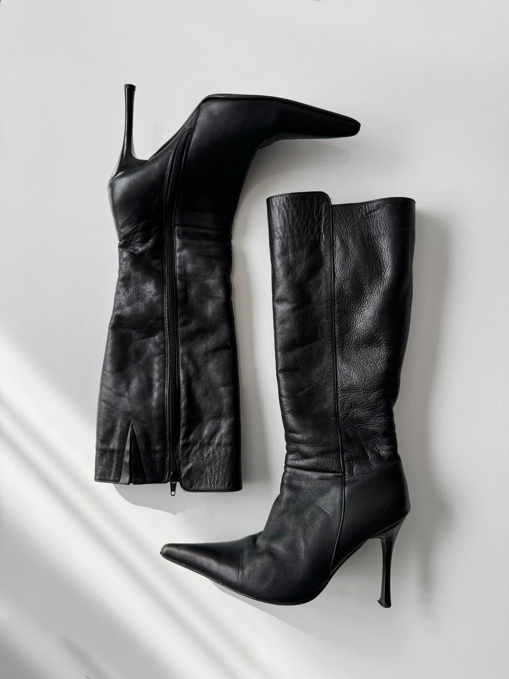 Fur-Lined Leather Boots