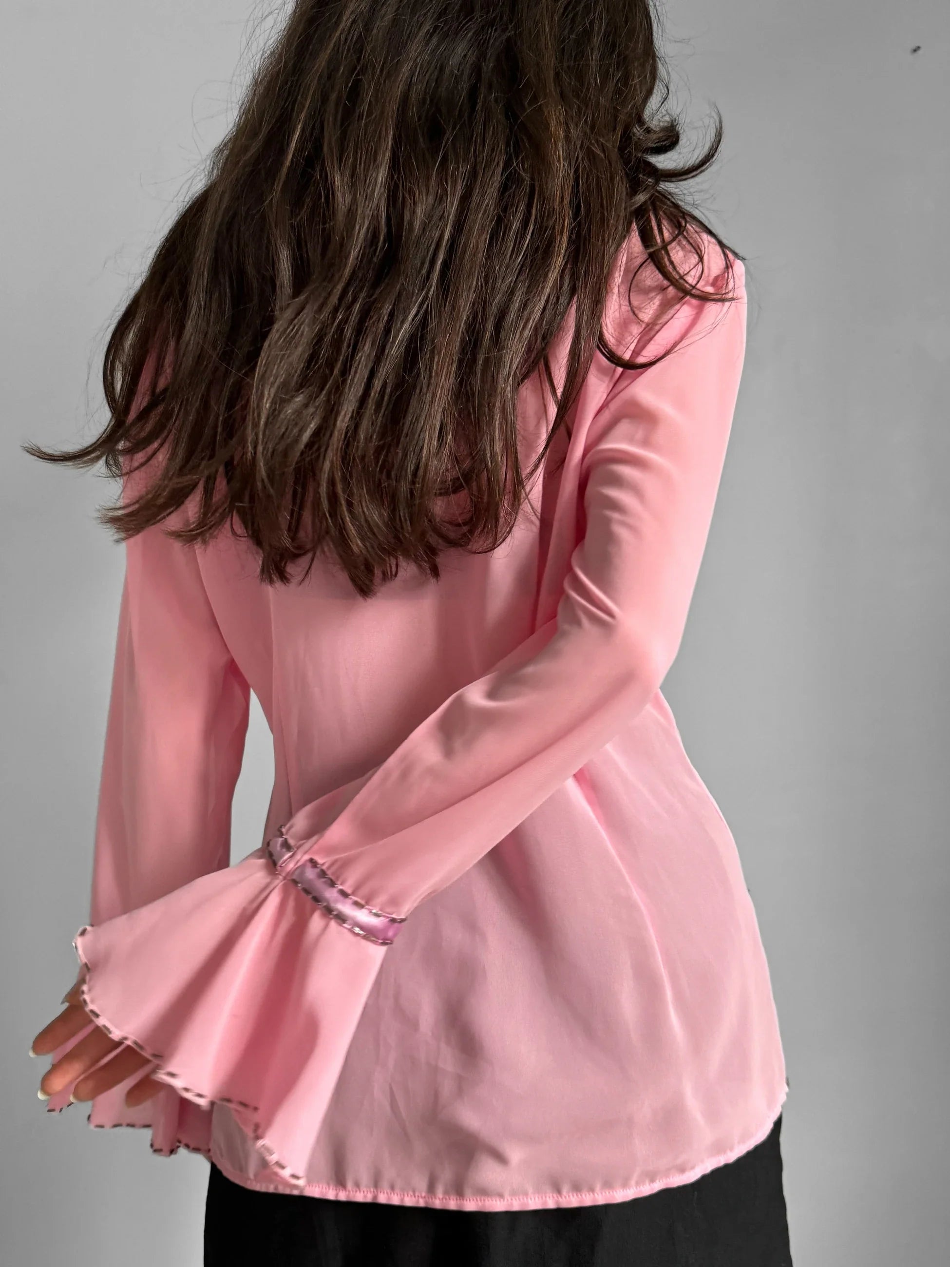 Pink Chiffon Blouse