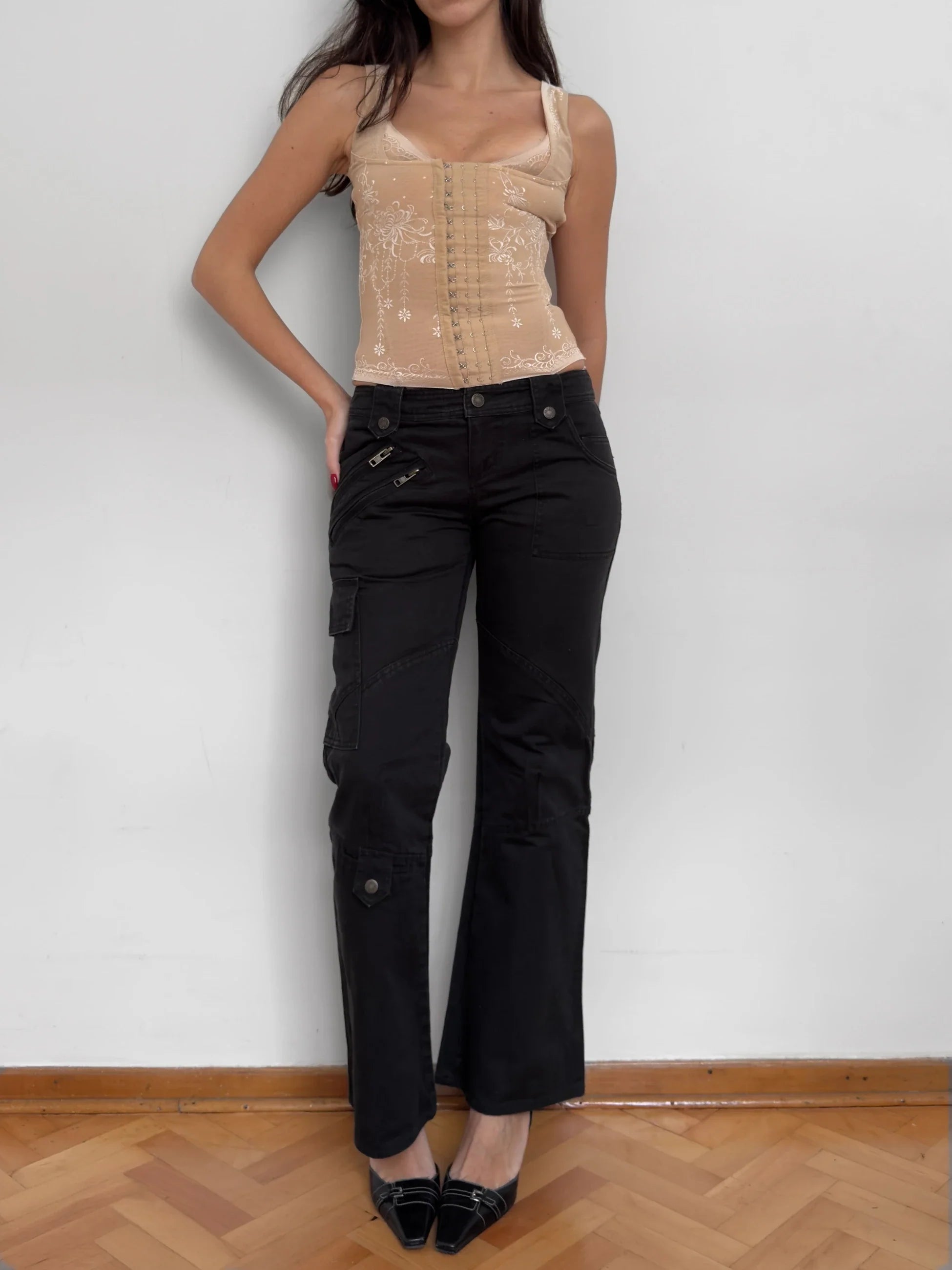Black Kargo Trousers