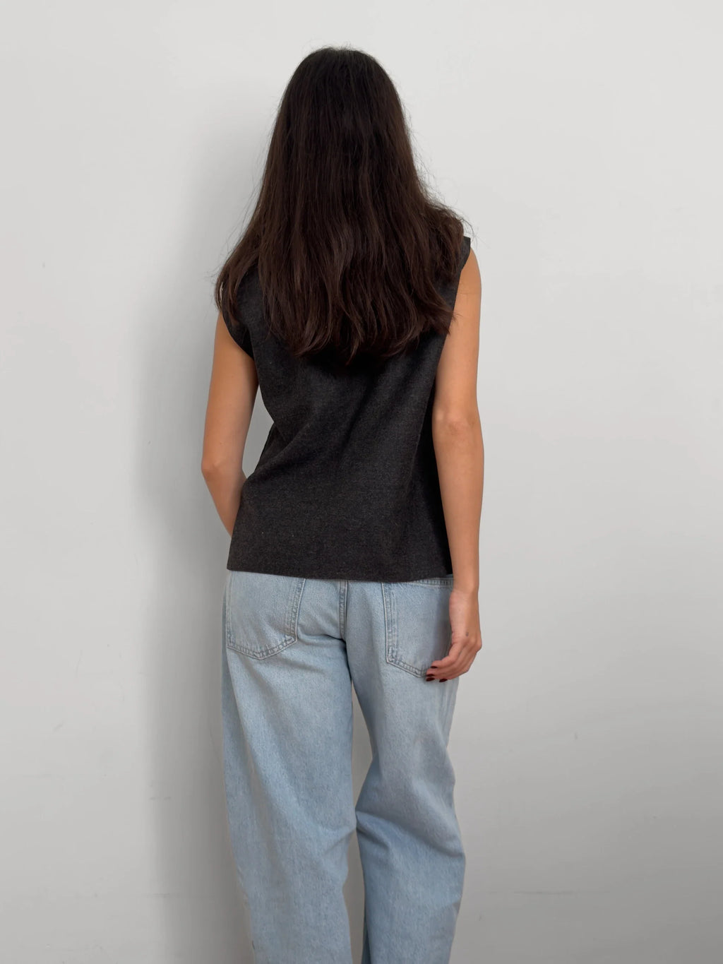 Grey Wool Vest