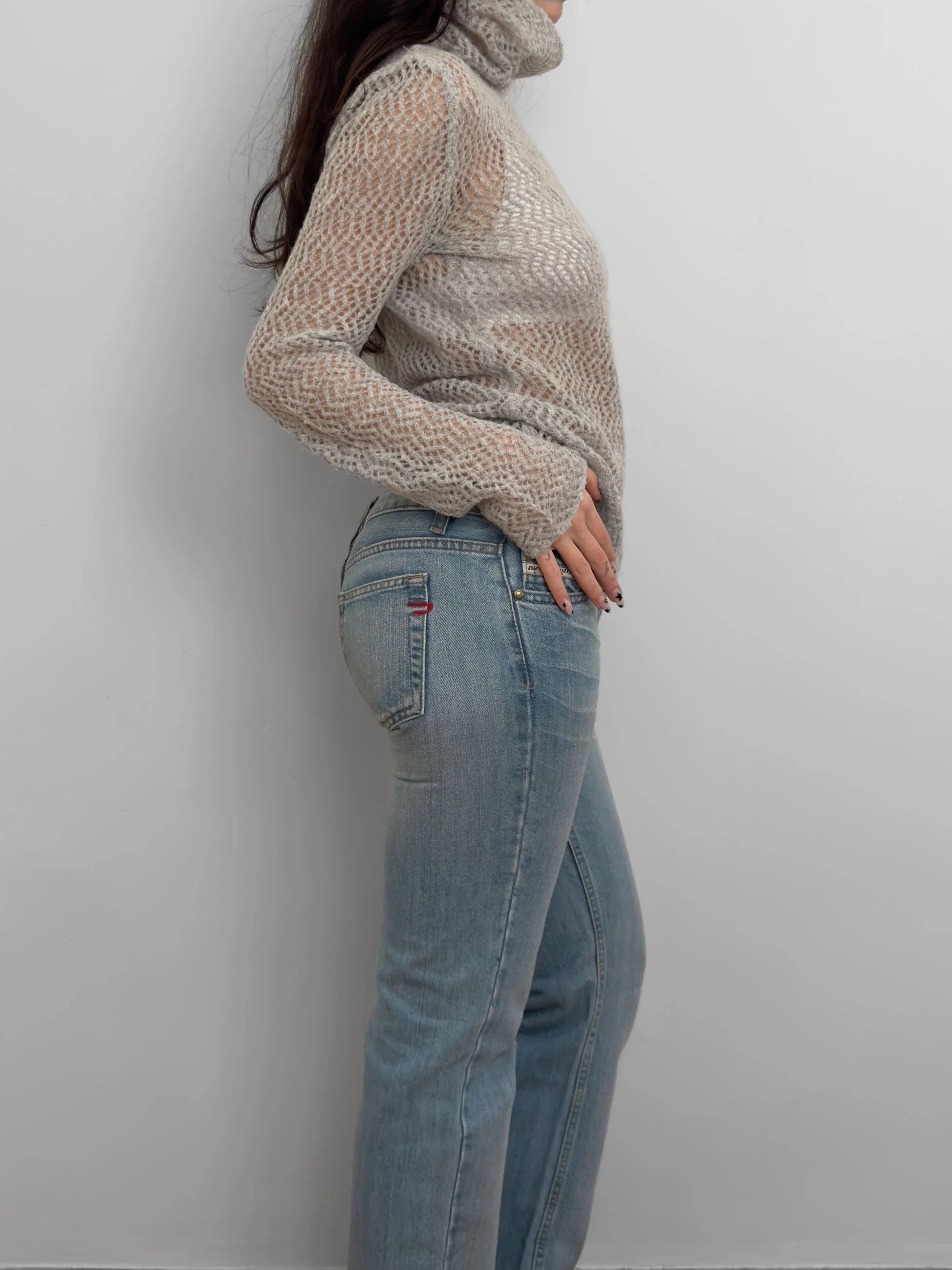 Grey Mohair Sweater