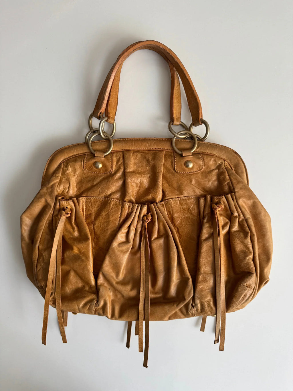 Miu Miu Leather Hobo Bag