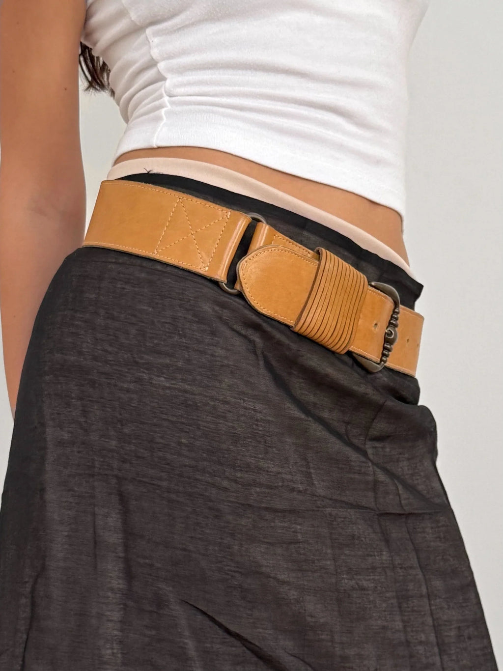 Camel Leather Belt