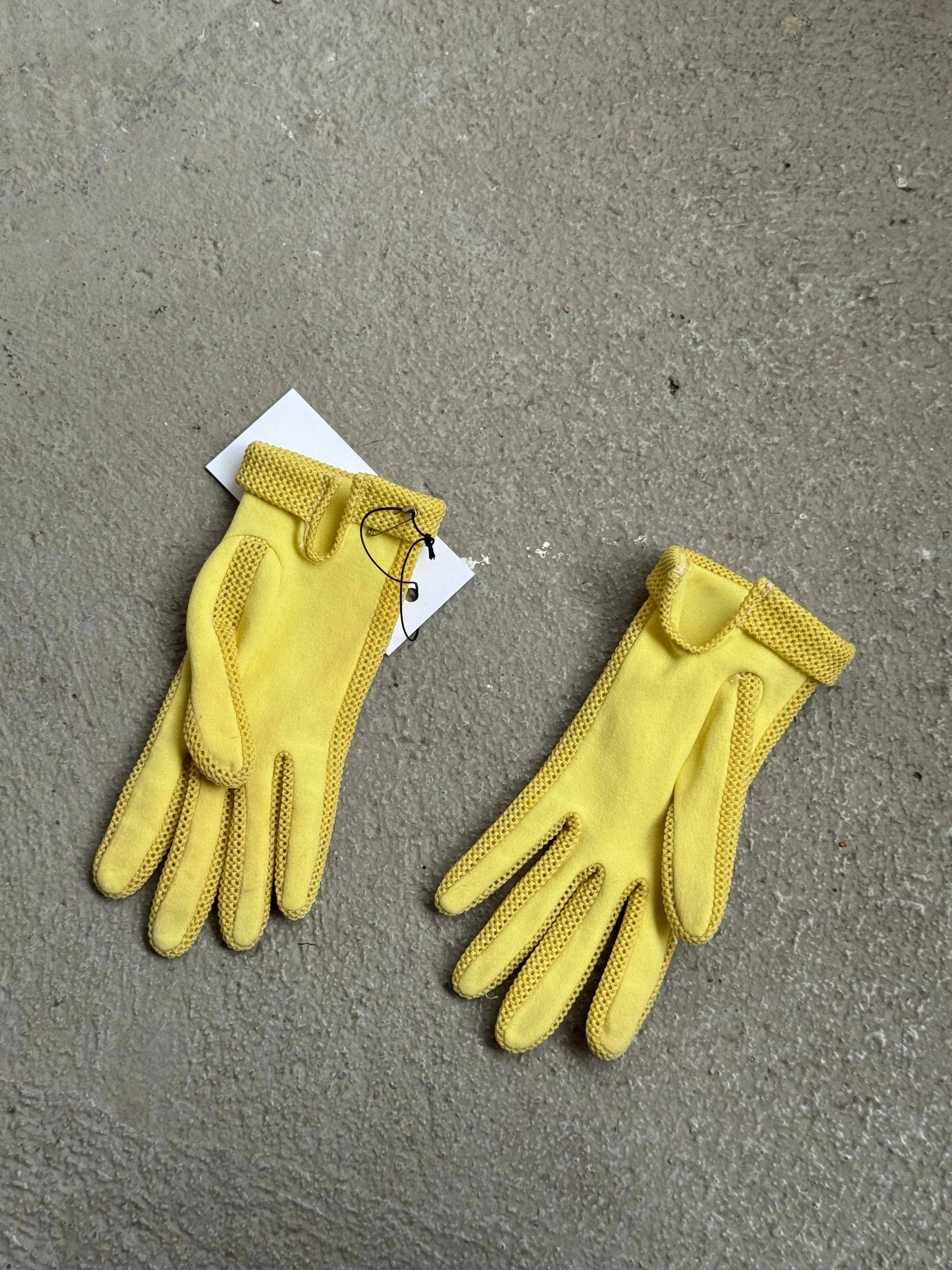 Yellow French Gloves