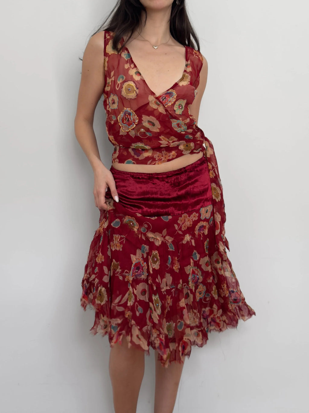 Floral Chiffon Set