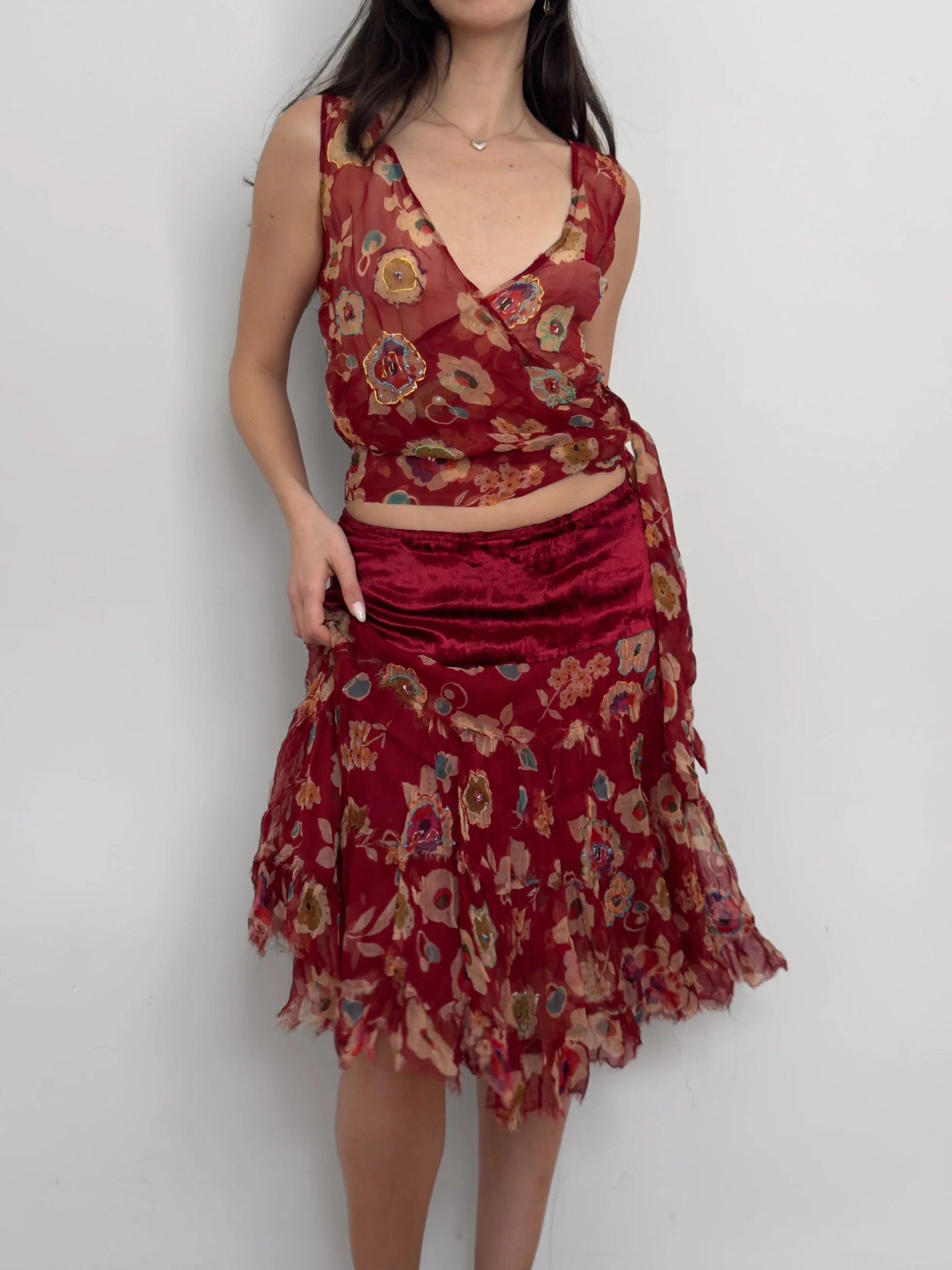 Floral Chiffon Set